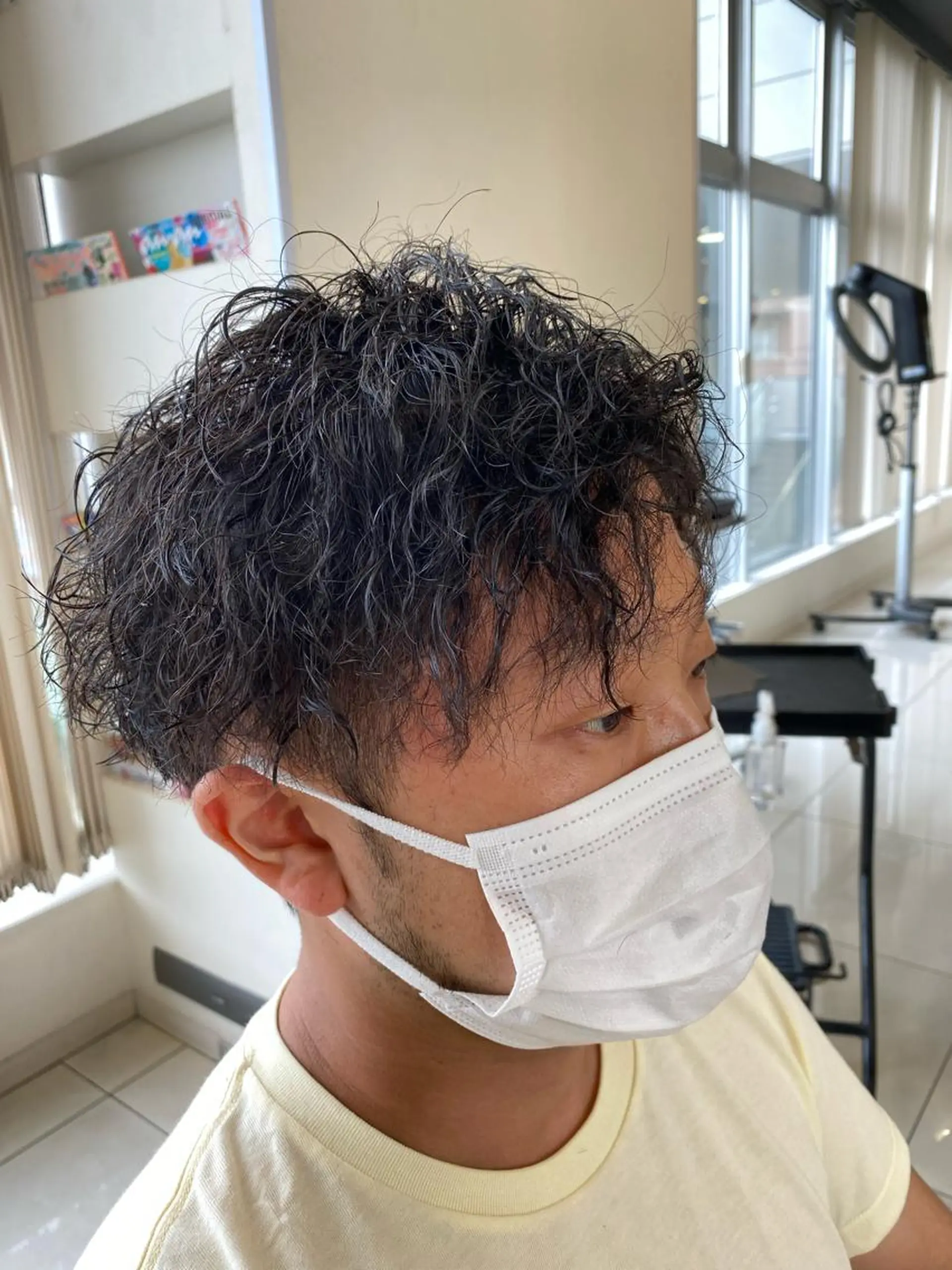 ショート パーマ メンズ メンズパーマ ツイストスパイラルパーマ スパイラルパーマ カット パーマ メンズサロン/戸塚駅 東口3分/冨田大輝のヘアスタイル