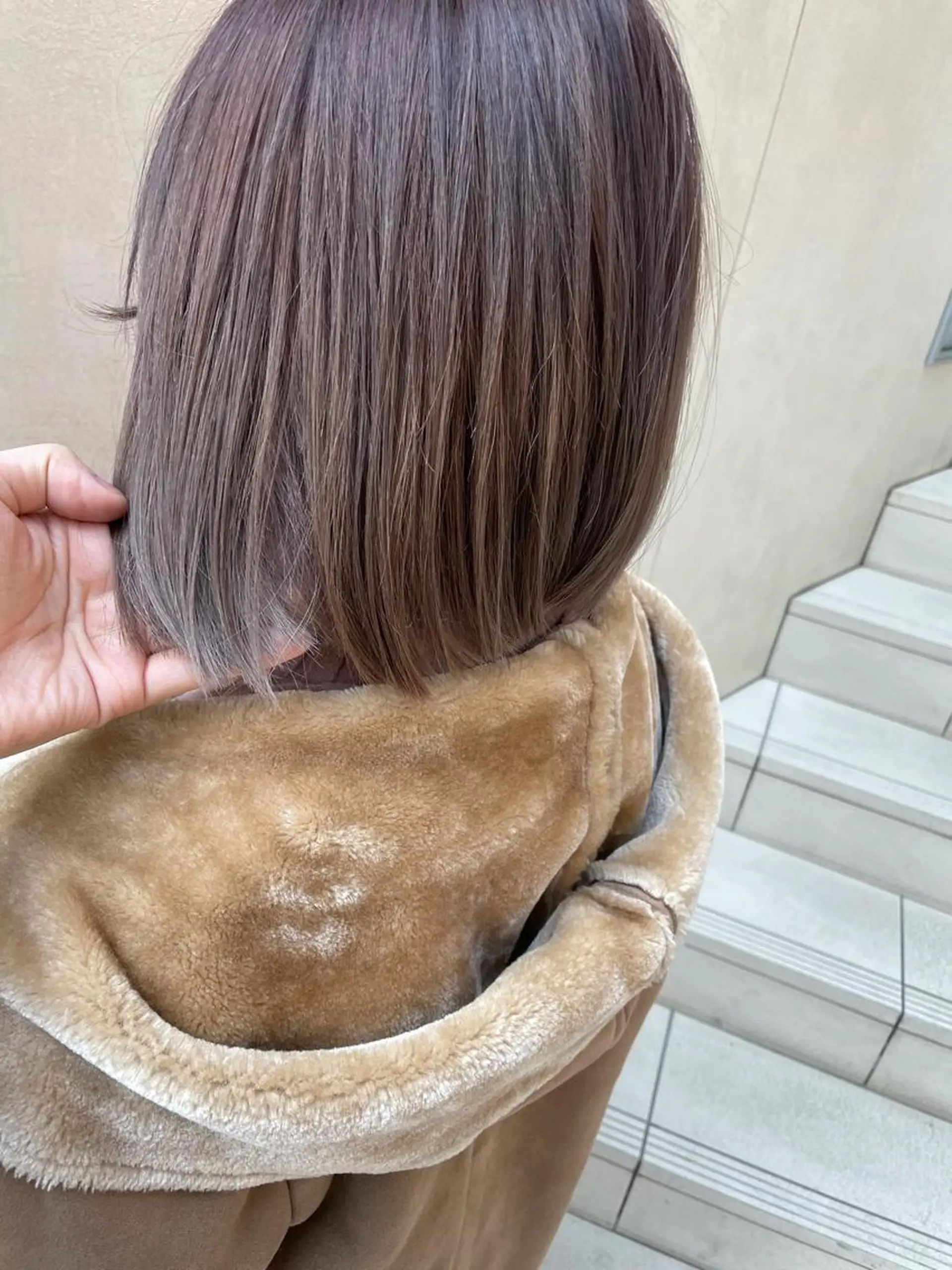 ショート カラー ケアブリーチ/ エクステ/レイヤーのヘアスタイル