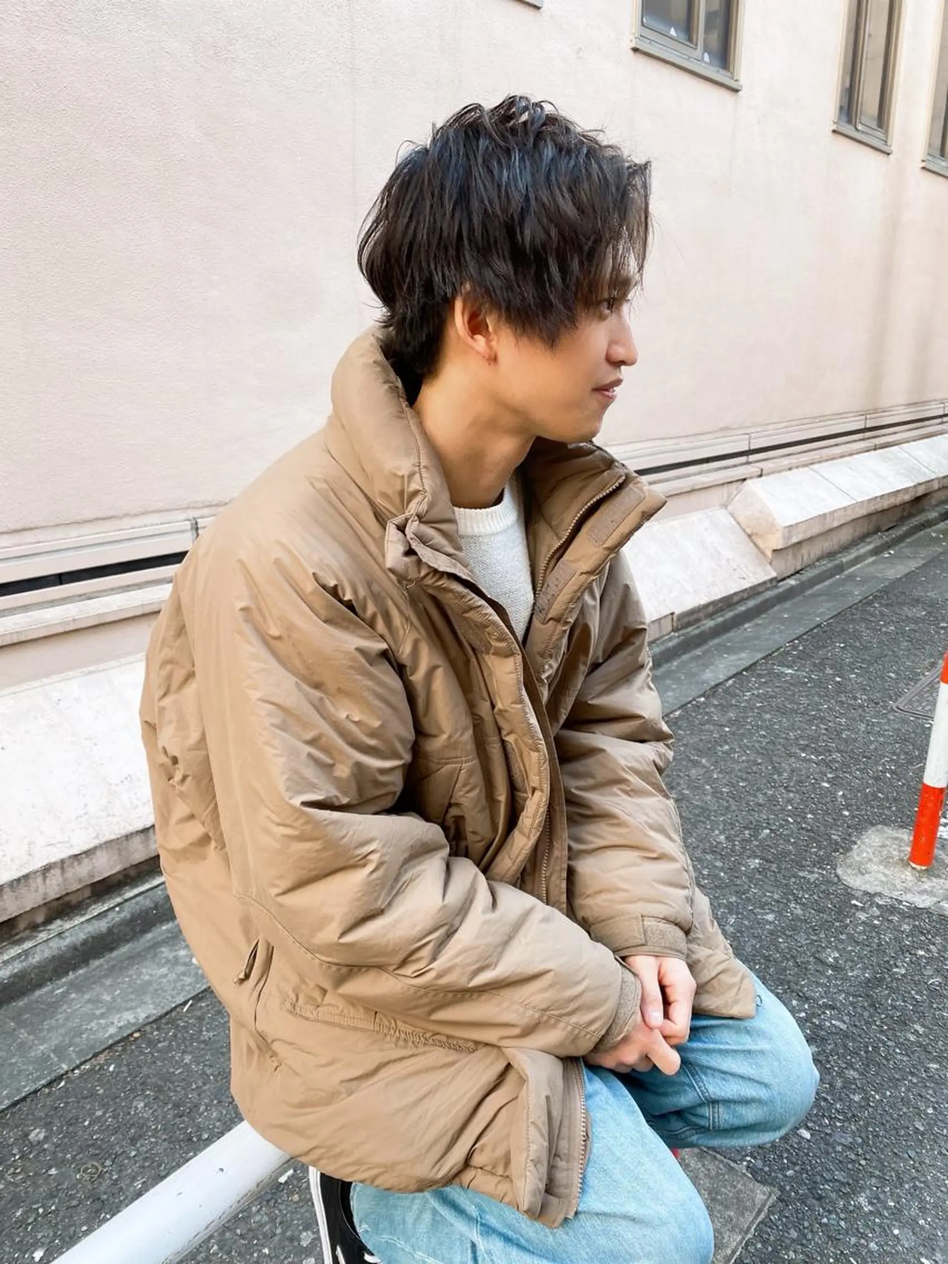 ショート カラー パーマ メンズ アイブロウ ショートボブ 編み込みエクステ シールエクステ メンズバレイヤージュ メンズブリーチ LAVENDIA Azabu所属・LAVENDIA 初音のヘアスタイル