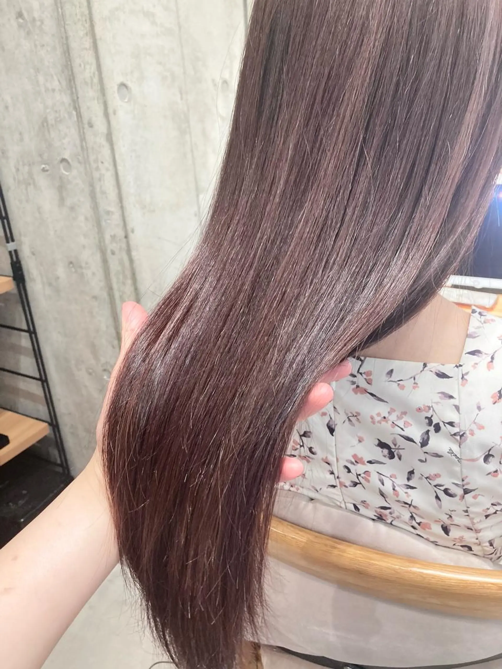 ロング カット ヘアカラー トリートメント ✨色持ちの良い艶 カラー✨蟹江真世のヘアスタイル