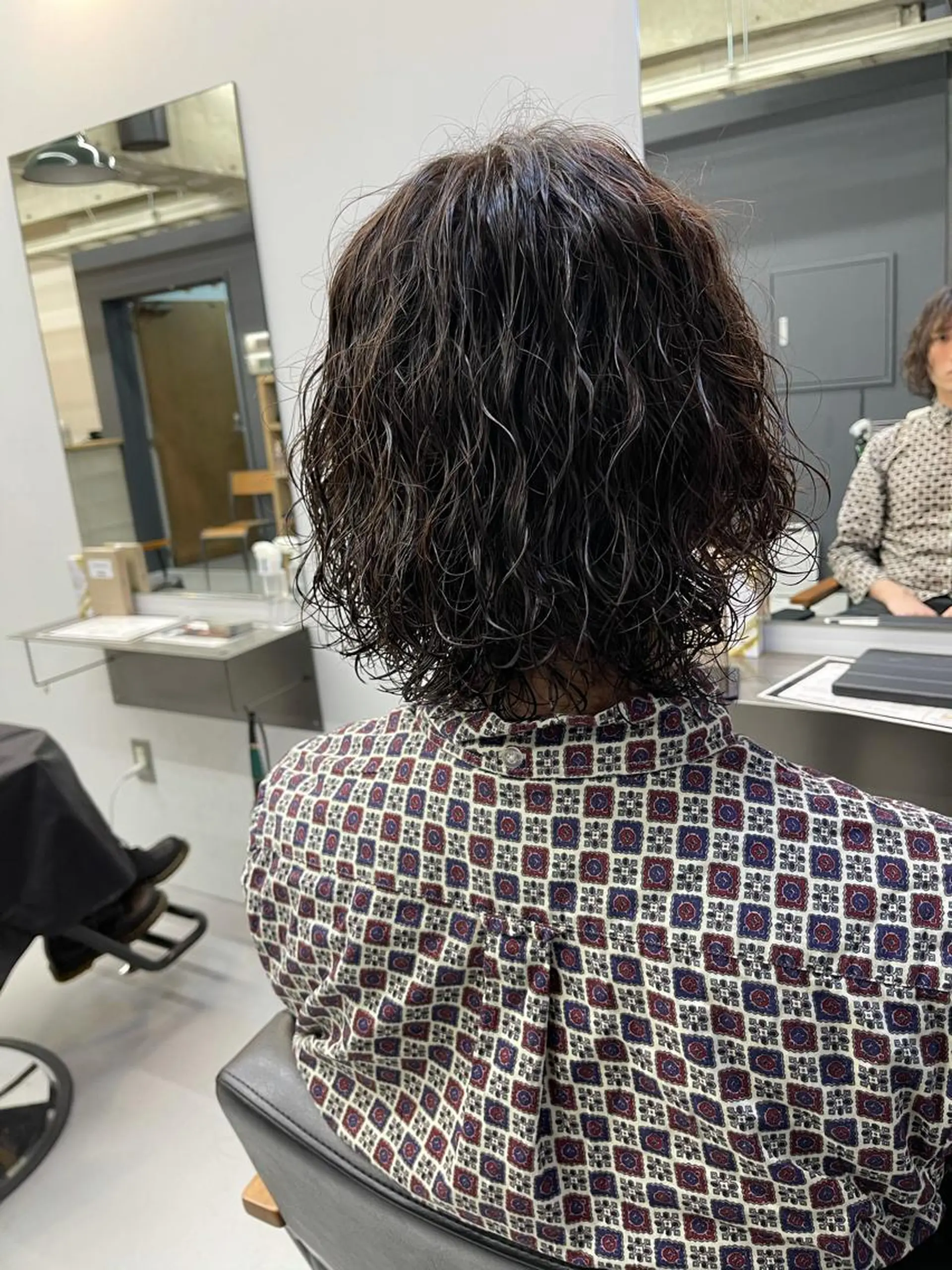 ミディアム パーマ メンズ ミディアムパーマ メンズパーマ スパイラルパーマ カット パーマ 森本裕/オーナー/ スパイラルパーマのヘアスタイル