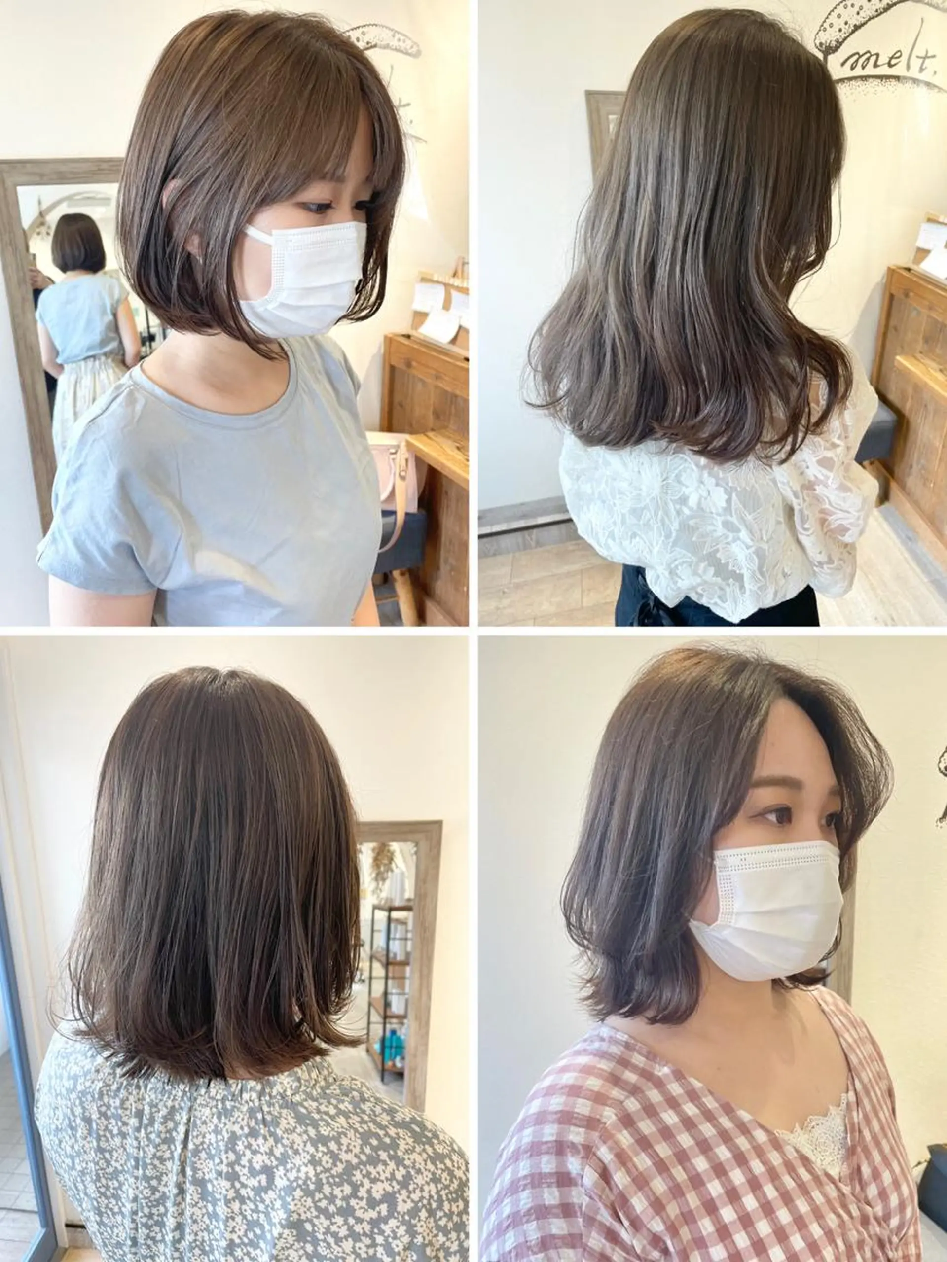 ミディアム カラー ミディアムレイヤー アディクシーカラー ベージュカラー ブリーチ ケアカラー 🩰オリーブ/ ベージュ松本咲花🩰のヘアスタイル