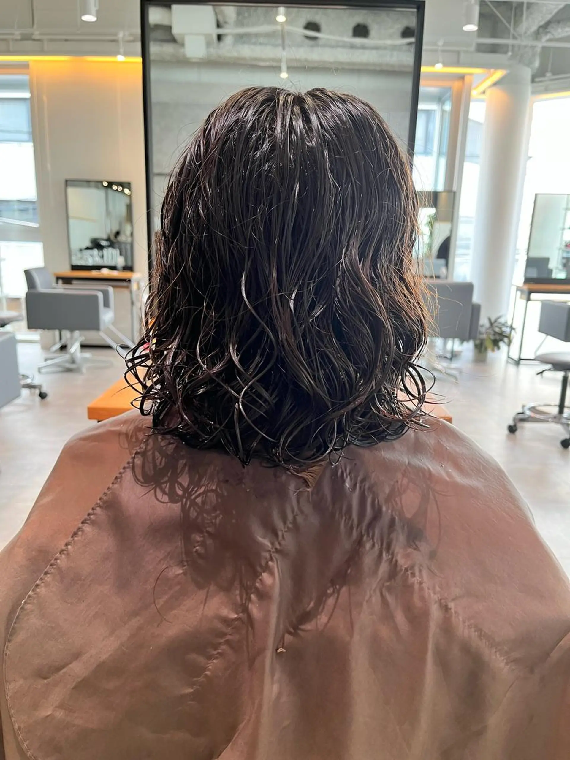 ミディアム パーマ ミディアムパーマ ボブ カット パーマ ショート/パーマ/ カラー/FUKOのヘアスタイル