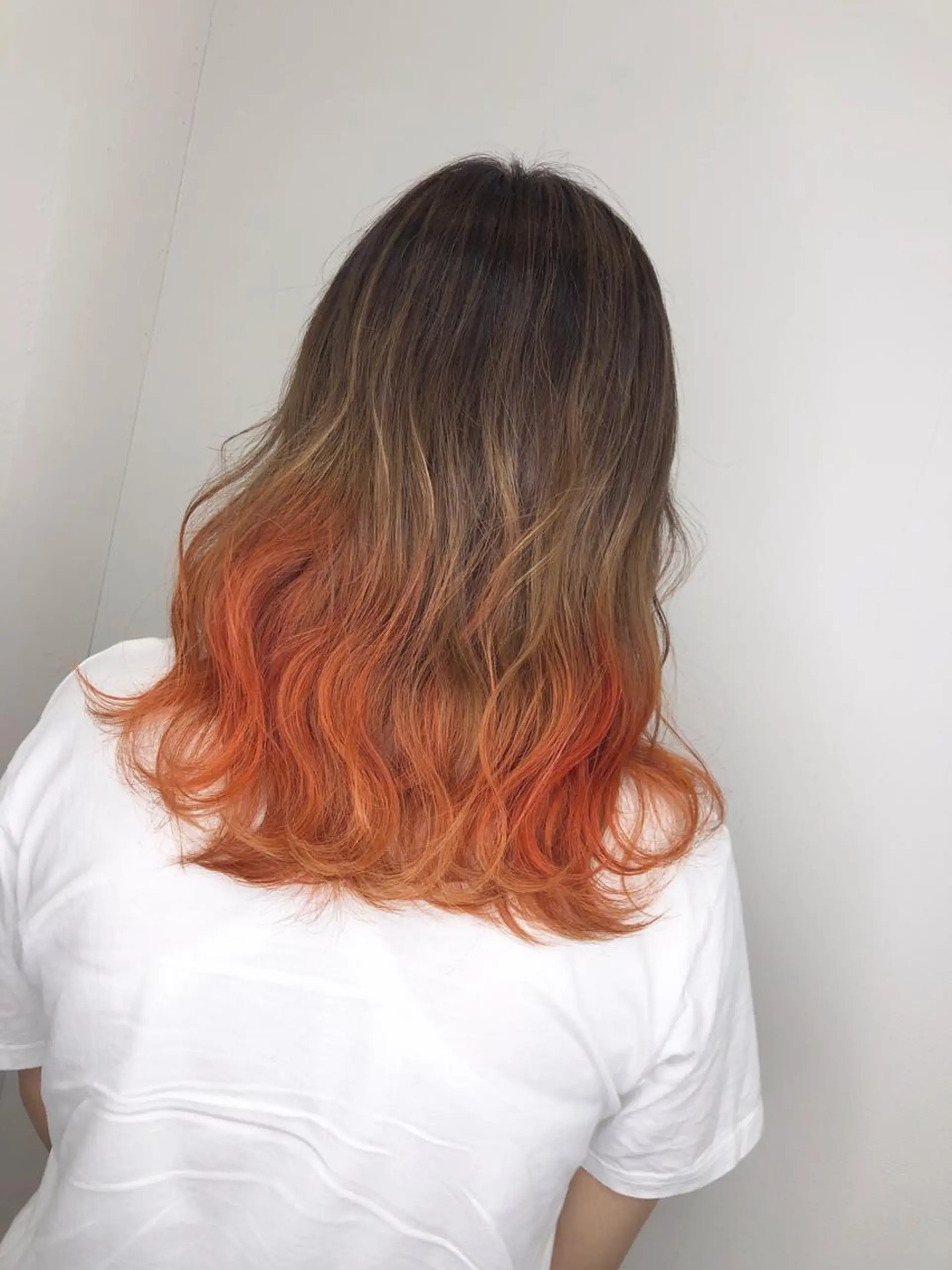 セミロング レイヤー×縮毛矯正 深見 拓のヘアスタイル