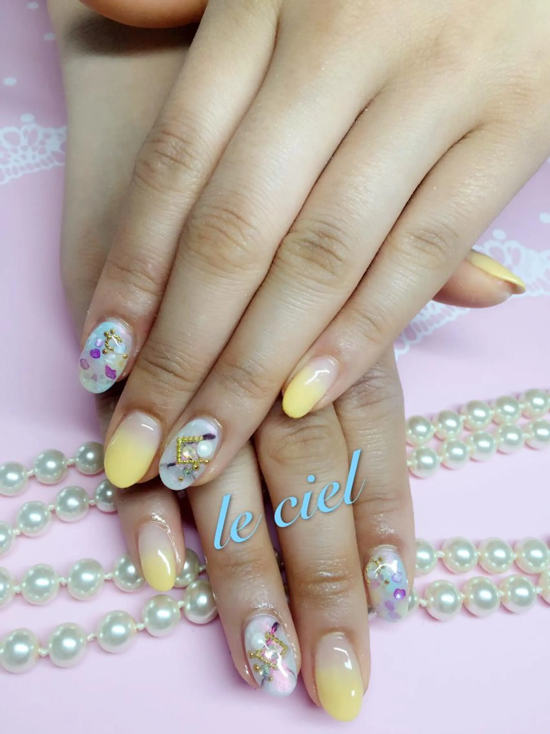 ネイル アートネイル 大理石ネイル(マーブル) Naka Rieのネイルデザイン