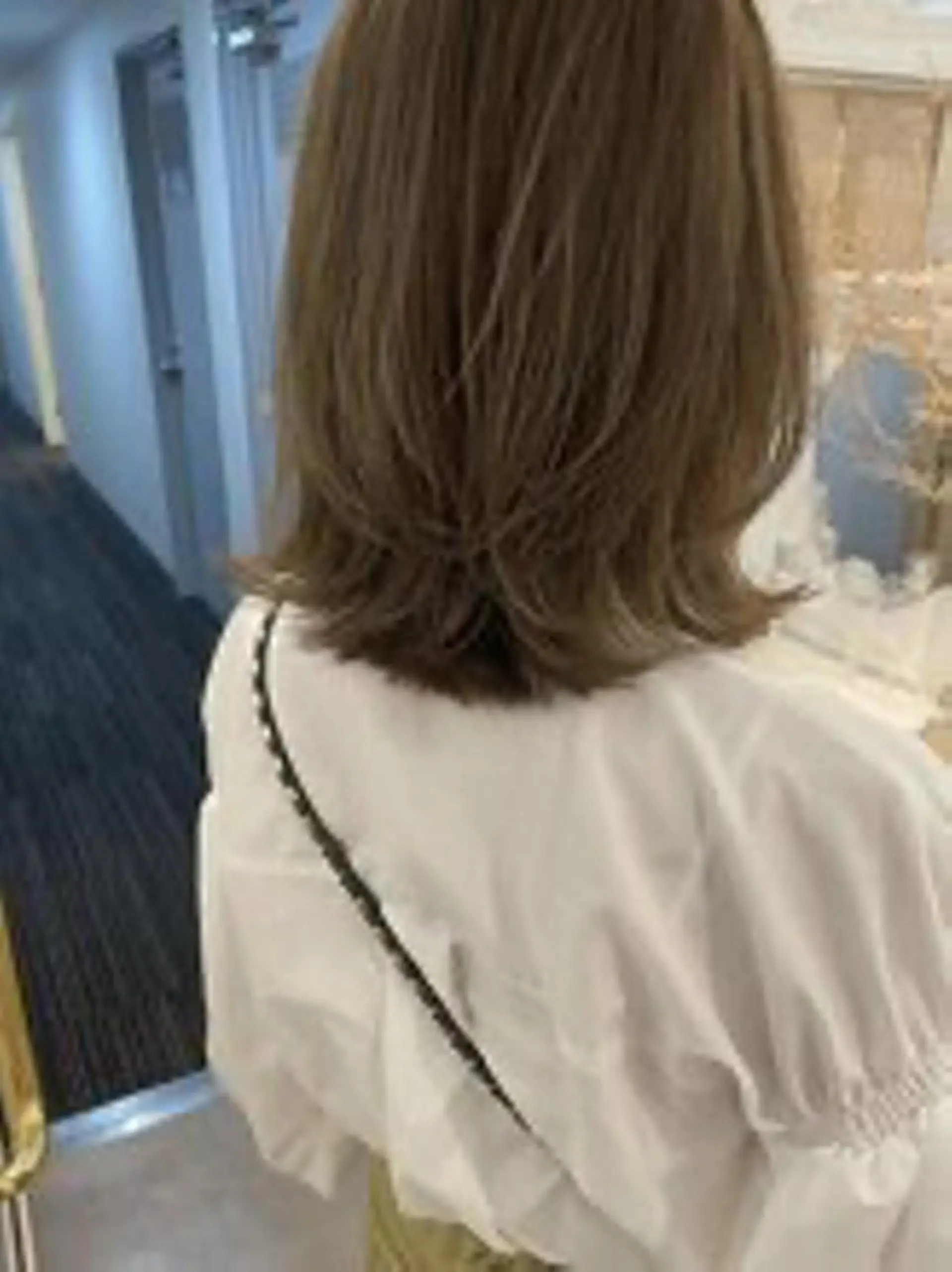 ミディアム カラー ボブレイヤー ベージュカラー グレージュ ラベンダーカラー ラベンダーベージュ ショート・ボブパーマ 指名No.1かけるのヘアスタイル