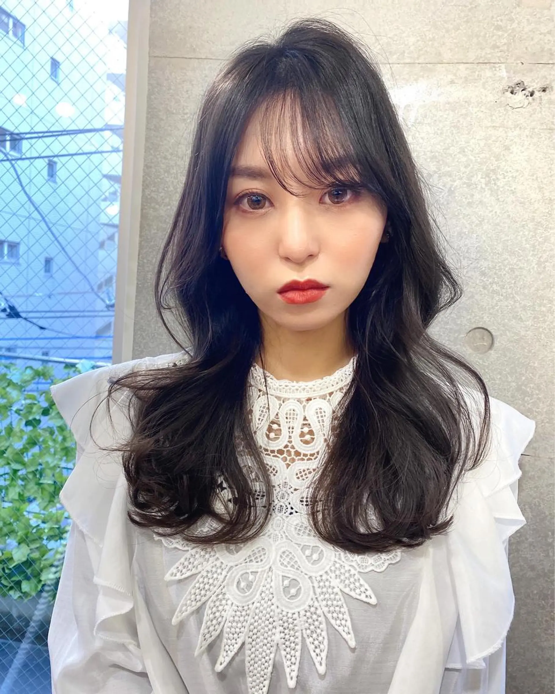 ロング カラー アッシュ アッシュブラック 黒髪 韓国風ヘア SALOWIN吉祥寺suite店所属・似合わせレイヤー 🇰🇷荒木洋文のヘアスタイル