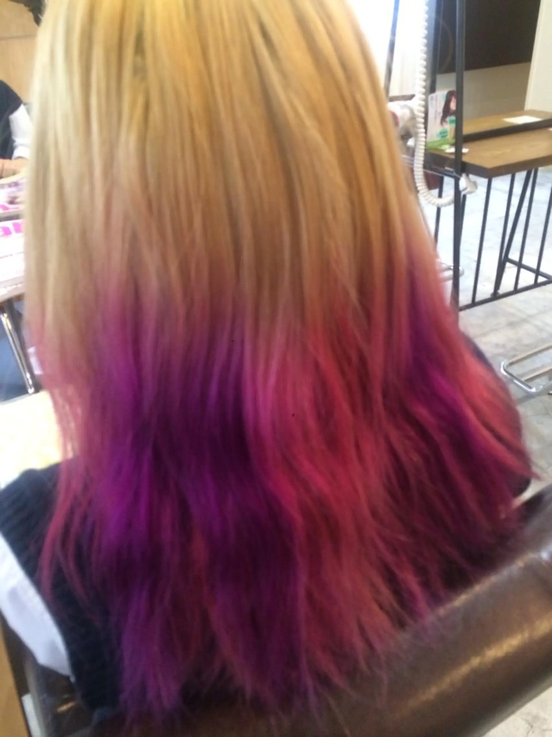 ミディアム セミロング ロング カラー にった みずきのヘアスタイル