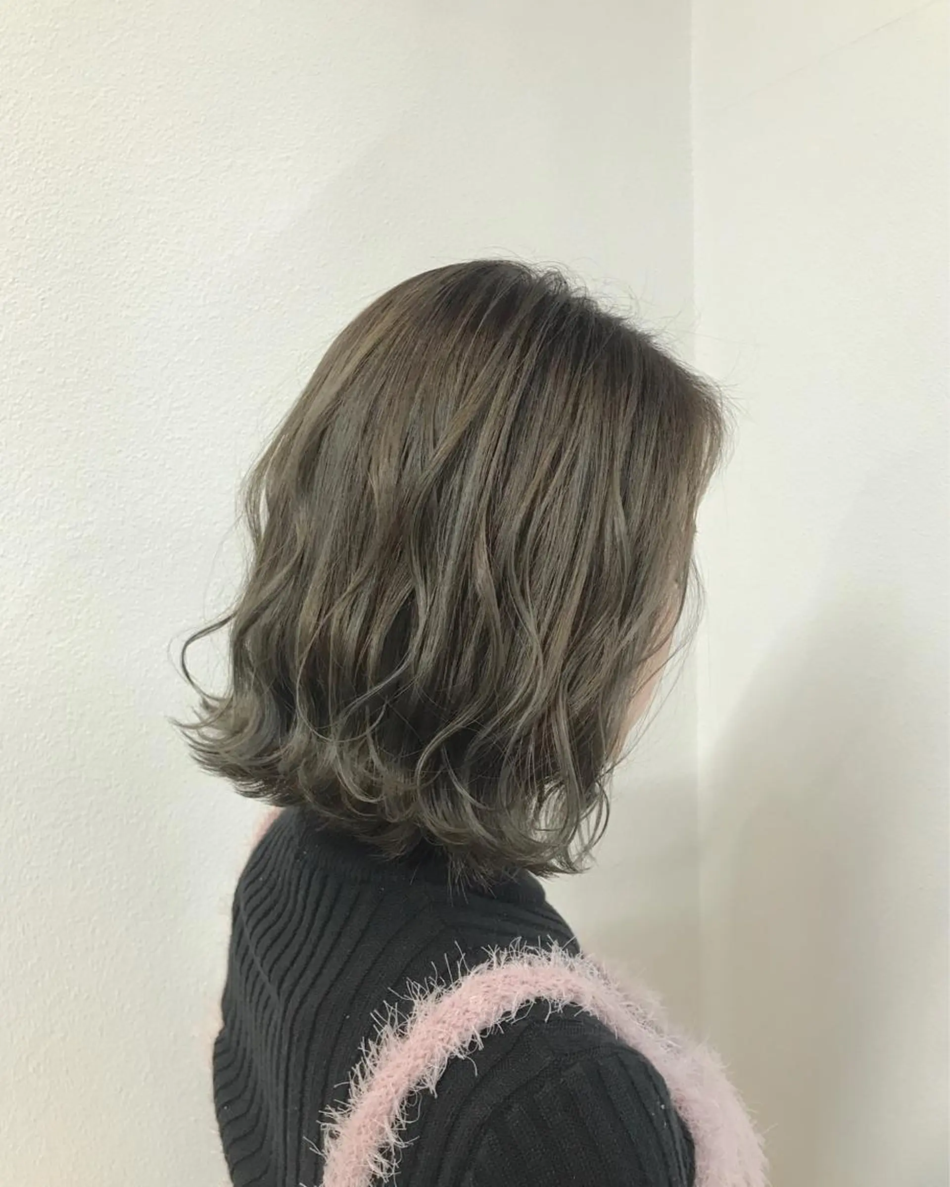 ショート カラー ヘアアレンジ グレージュ ハイライトカラー ハイライト ヘアカラー トリートメント GiseL天神カラー 髪質改善/ブリーチのヘアスタイル