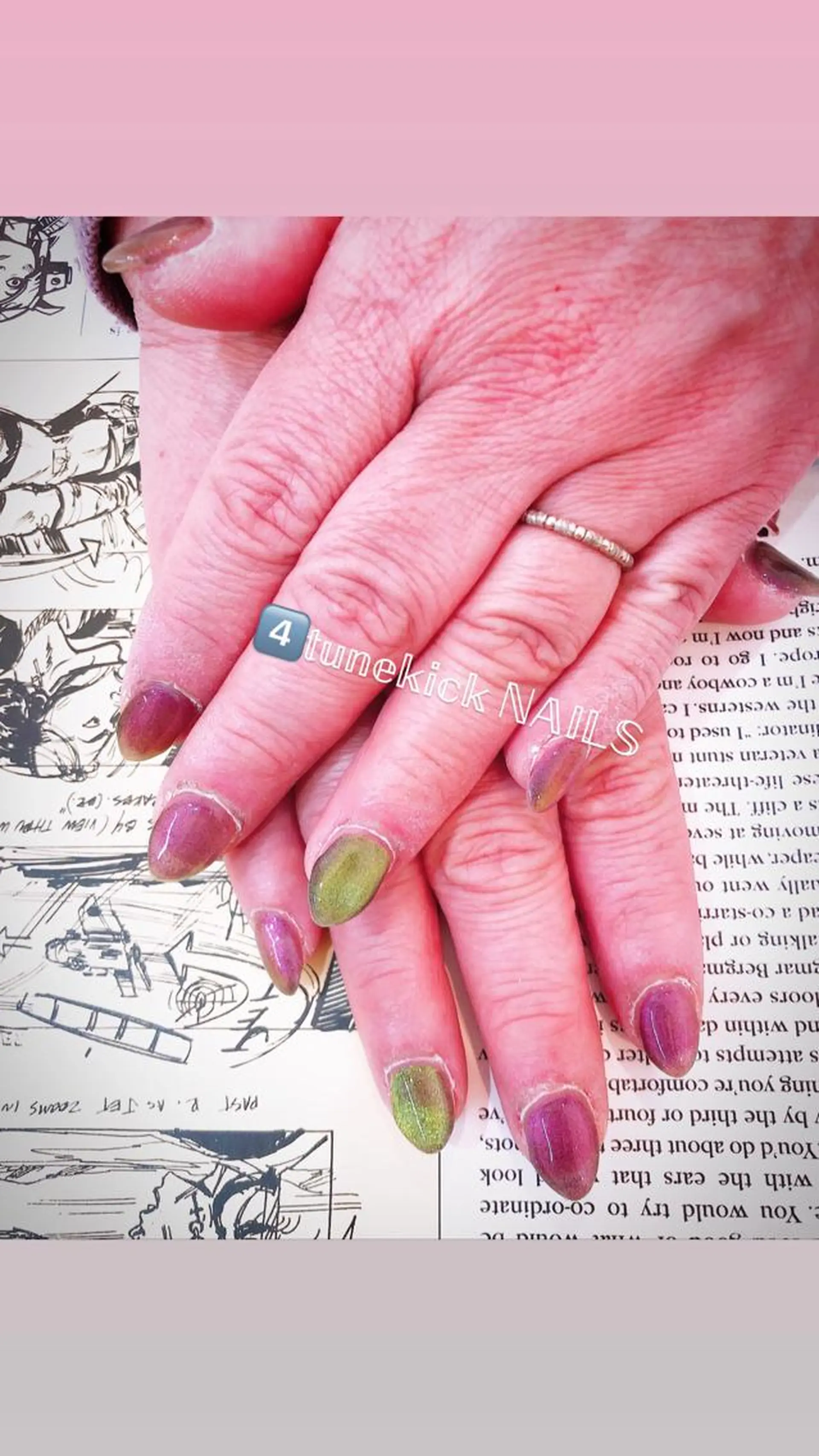 ネイル クリアネイル 4tunekick NAILS(フォーチュンキックネイルズ)所属・光森 淳子のネイルデザイン