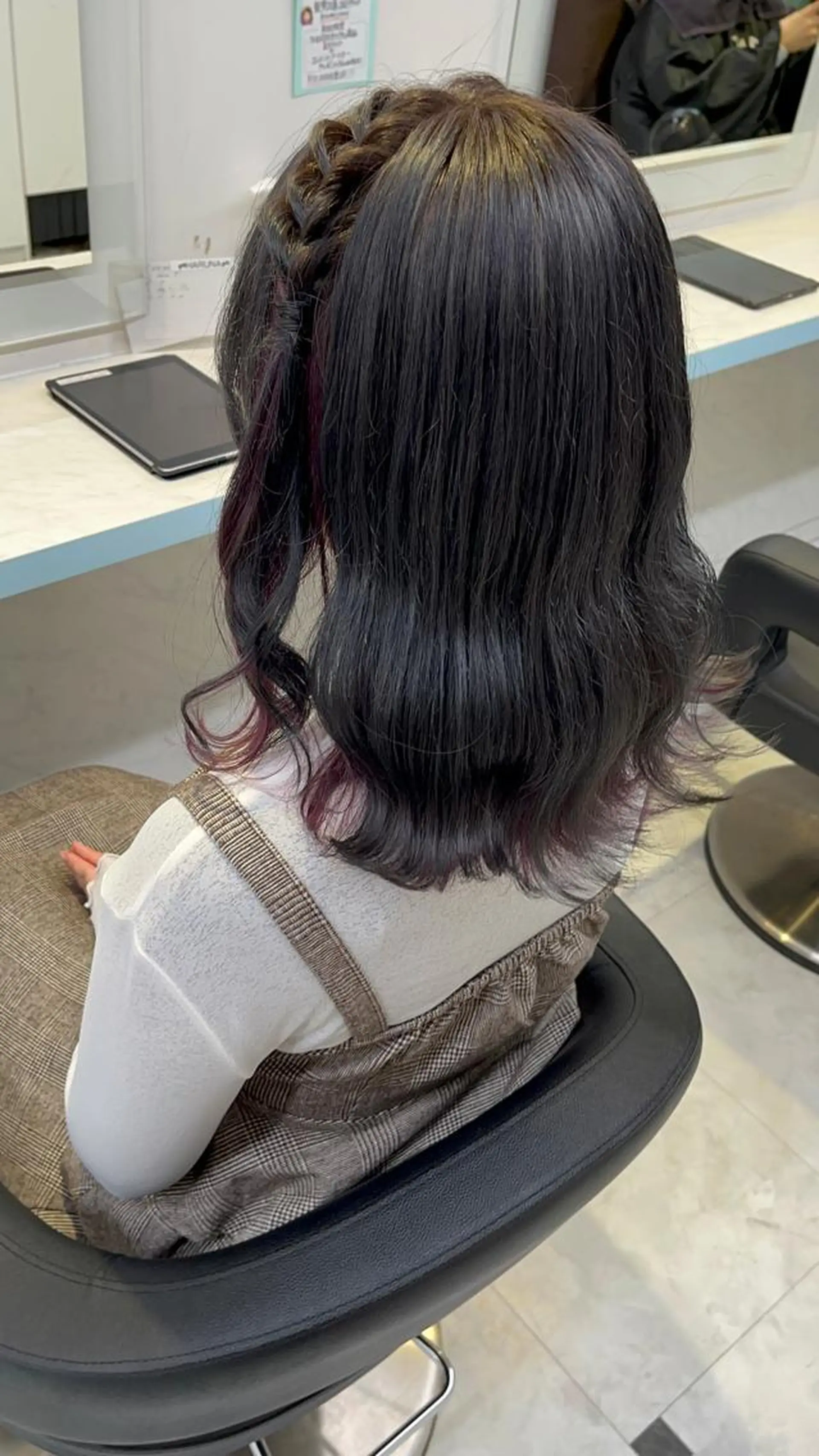 ミディアム カラー ヘアアレンジ 愛されカラー🩷 はるなのヘアスタイル