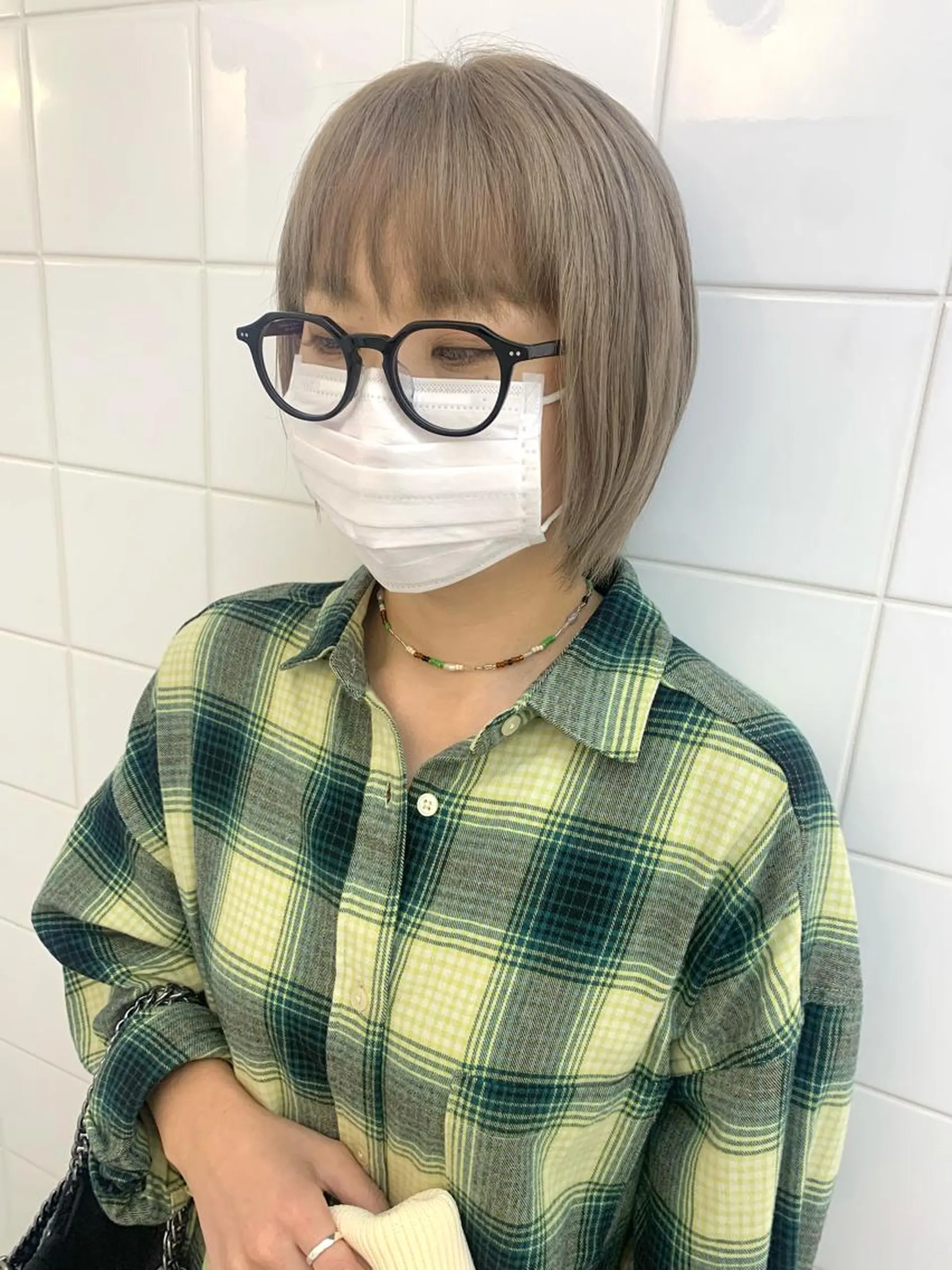 ショート カラー ヘアアレンジ 🧨ブリーチー×ボブ レイヤー💎じゅえるのヘアスタイル