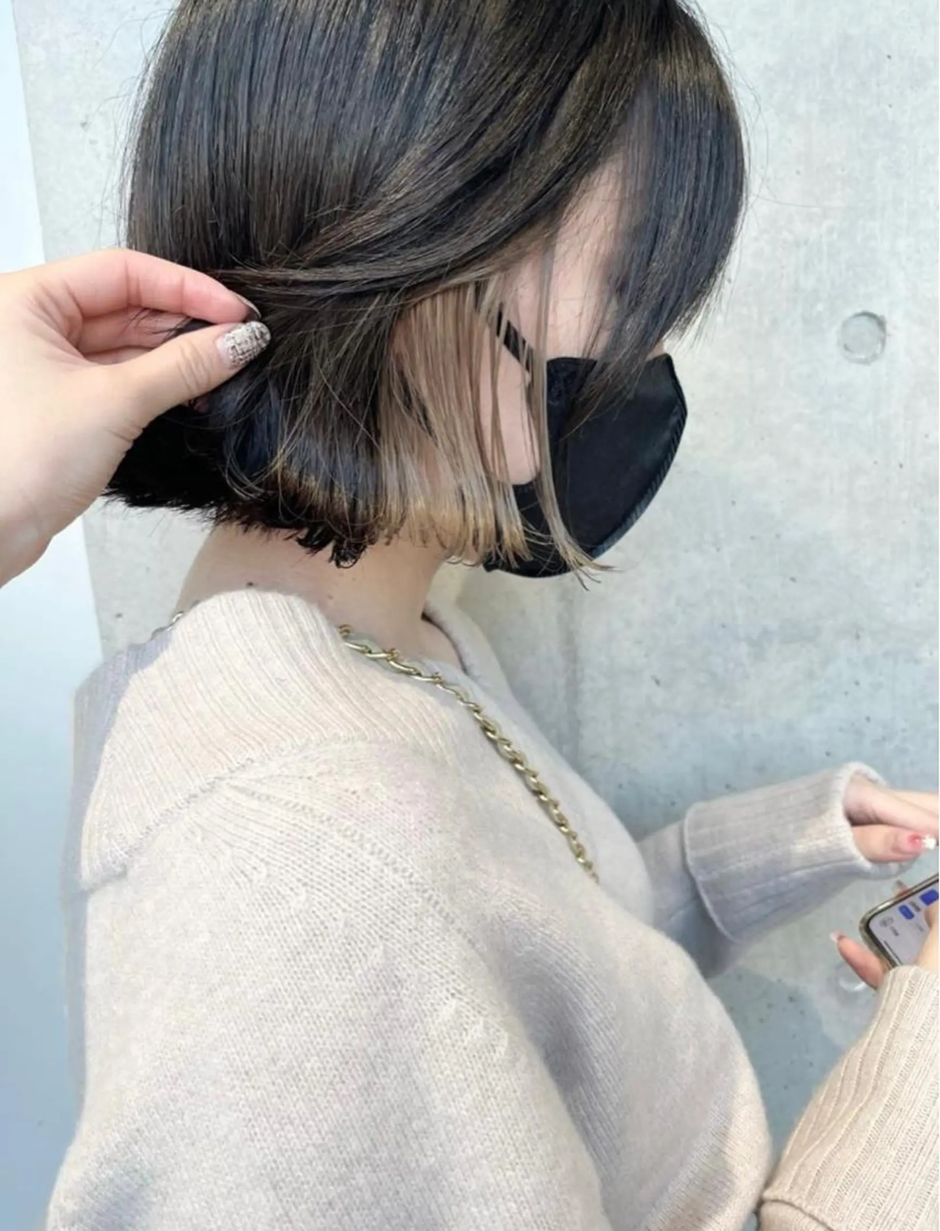 ショート カラー パーマ ヘアアレンジ カット ヘアカラー トリートメント ヘッドスパ 透明感/オリーブ/ グレージュ/YUKAのヘアスタイル