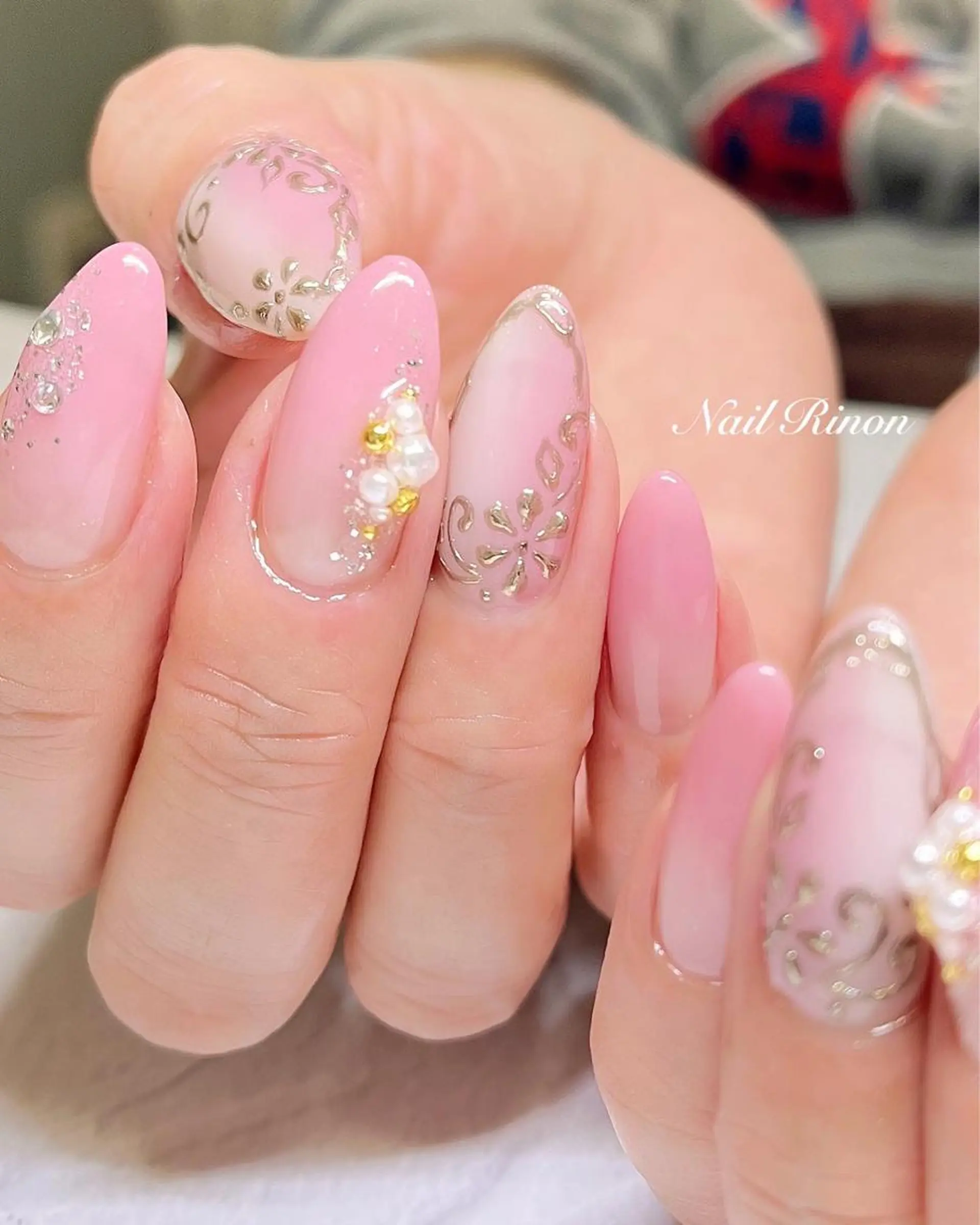 ネイル ゴージャス 春ネイル ハンドネイル Nail Rinonのネイルデザイン