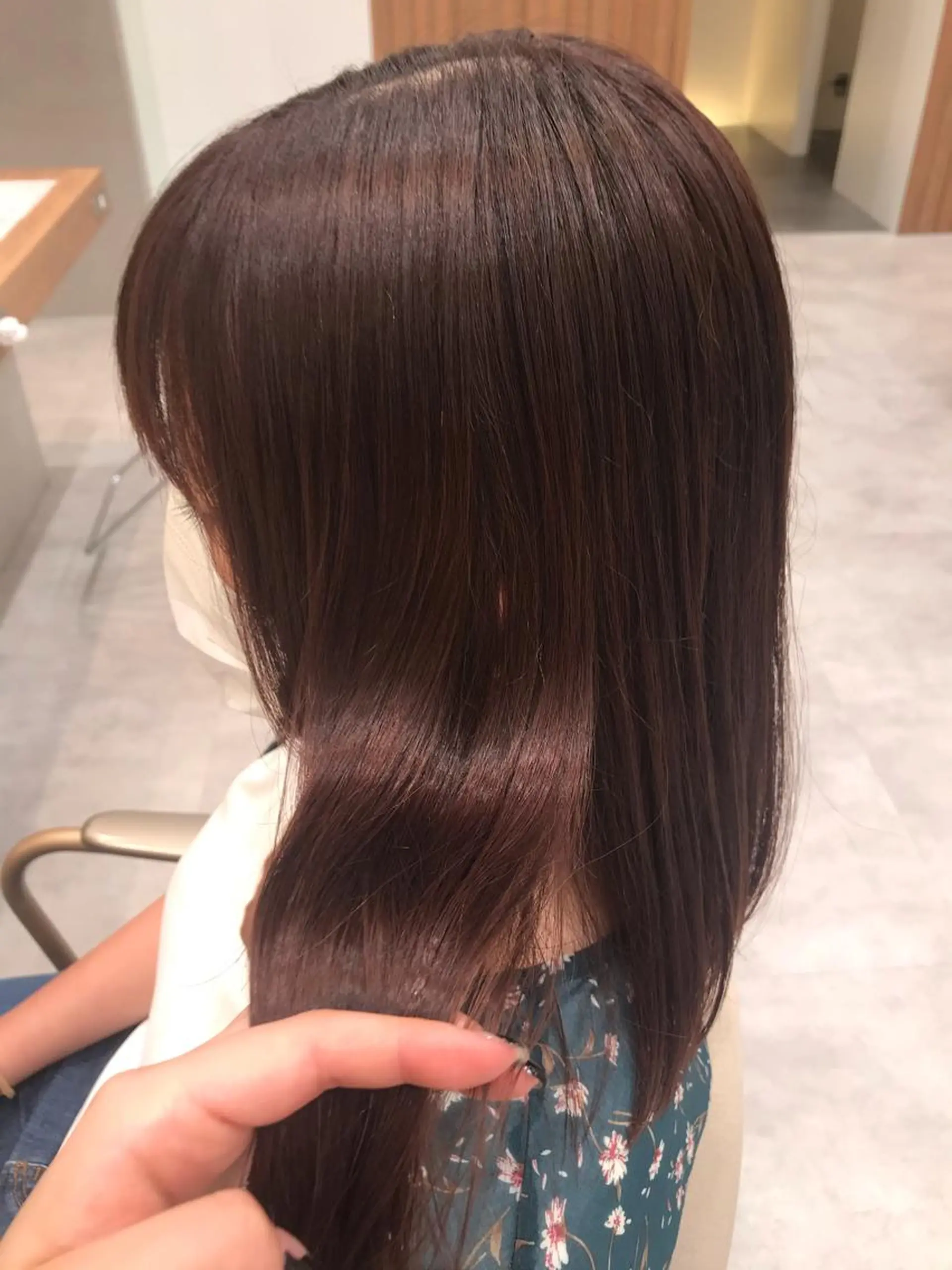 ミディアム カラー トリートメント ヘッドスパ 木野田 萌のヘアスタイル