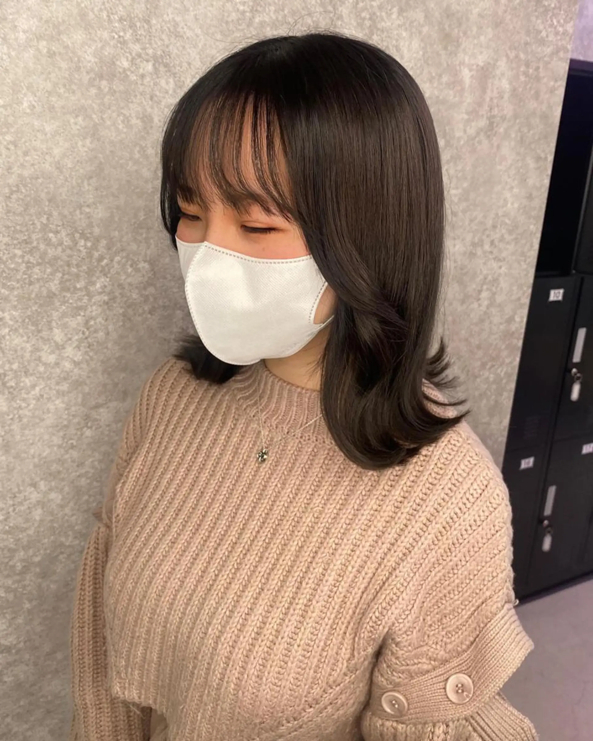 ロング カラー グレージュ 髪質改善 韓国風ヘア トリートメント UNDER vr 【アンダーバー】のヘアスタイル