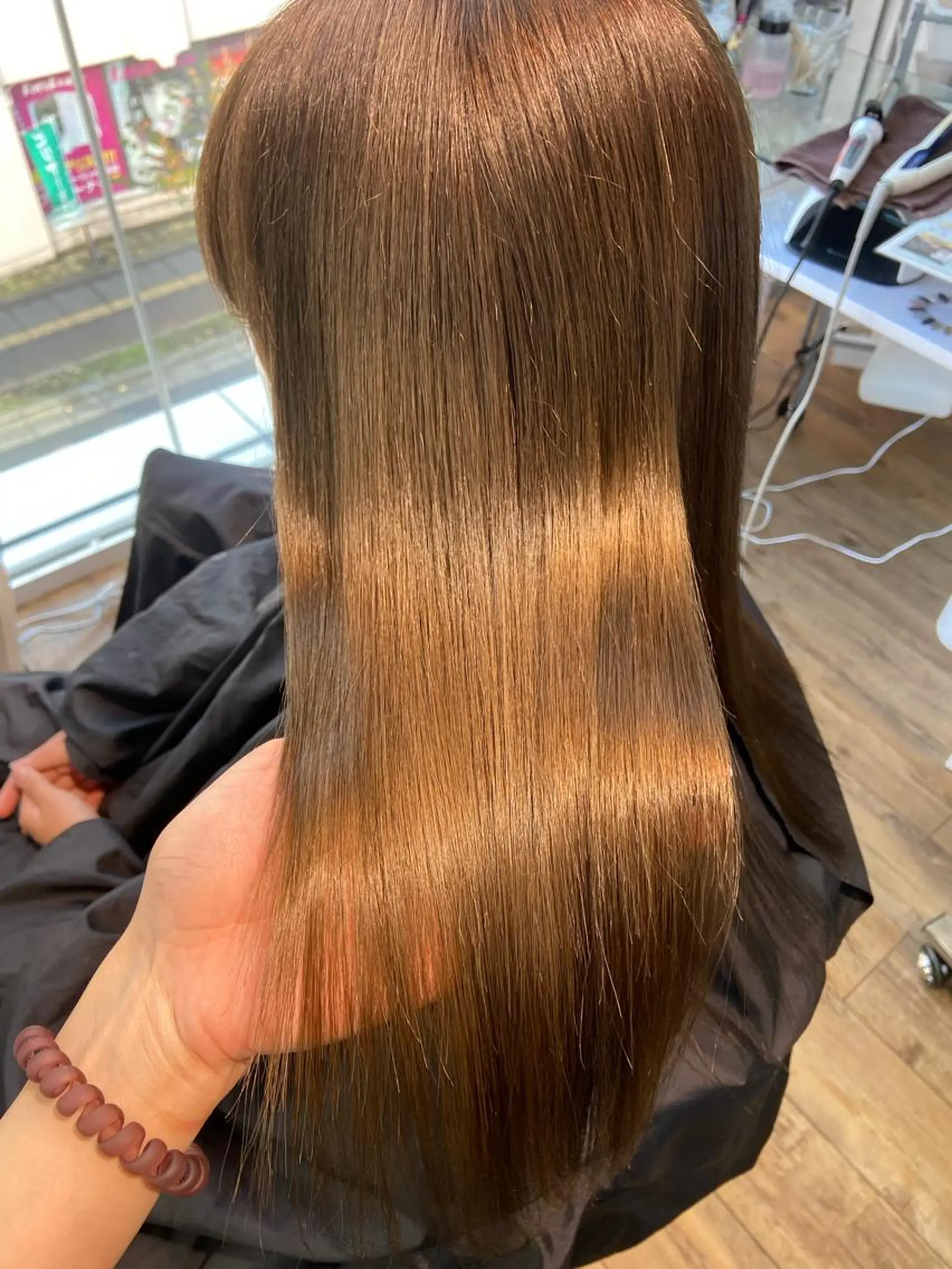 ロング カラー ヘアカラー トリートメント 🧸プルエクステ❤︎ ネイルKAO🧸のヘアスタイル