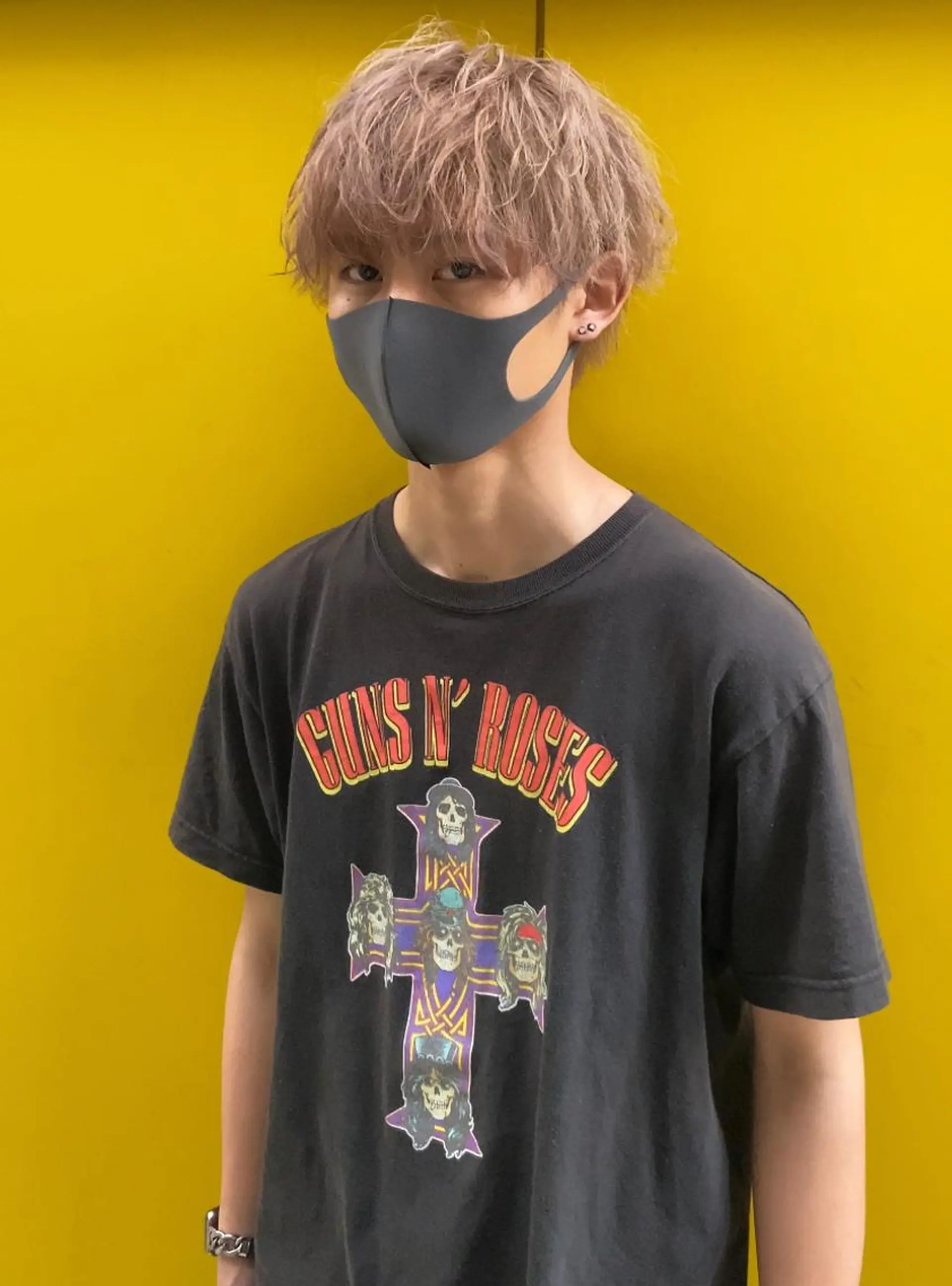 メンズ 透明感ブリーチ/ メンズパーマのヘアスタイル