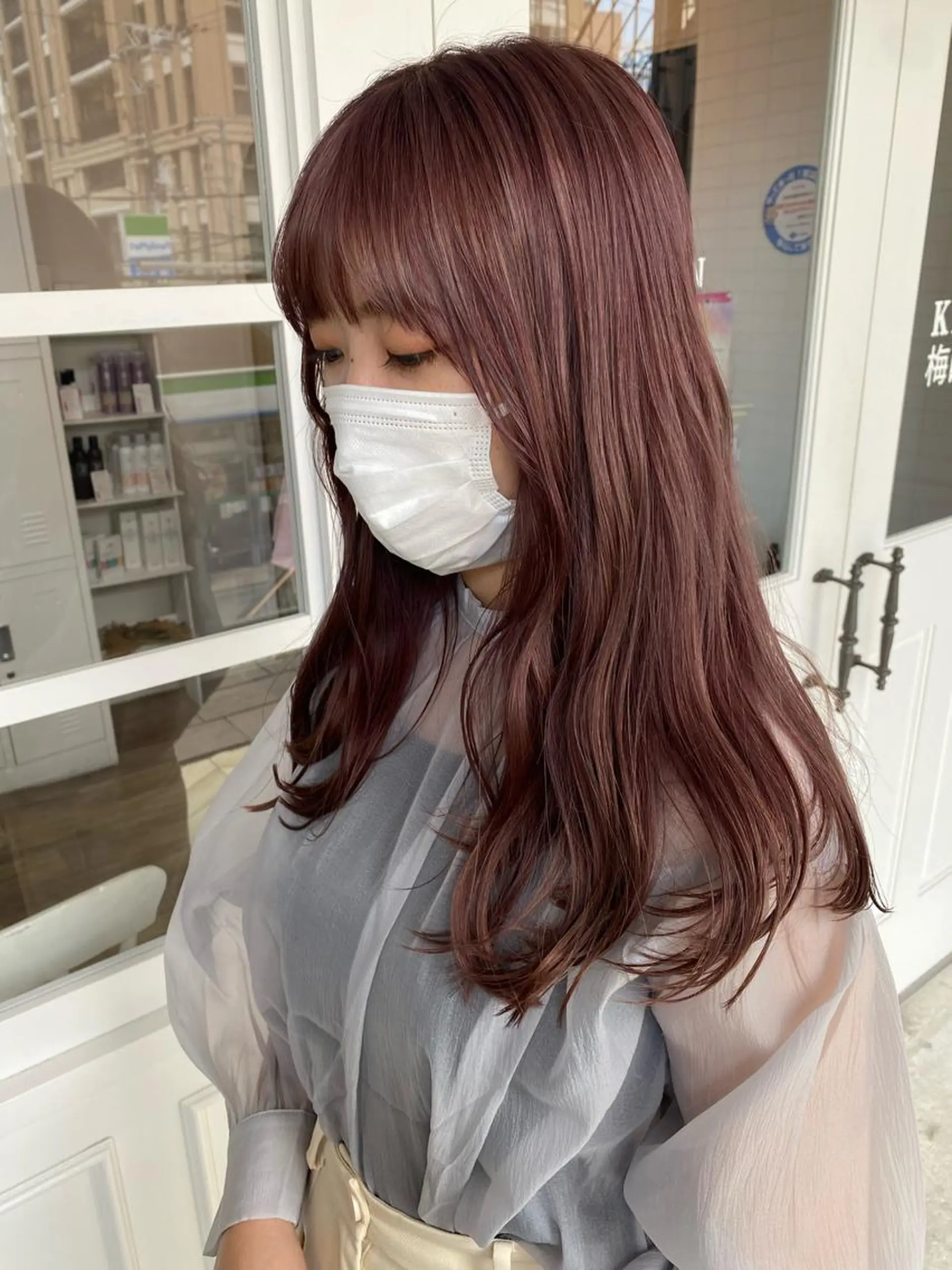 ロング カラー 韓国×髪質改善カラー 💎hinaのヘアスタイル