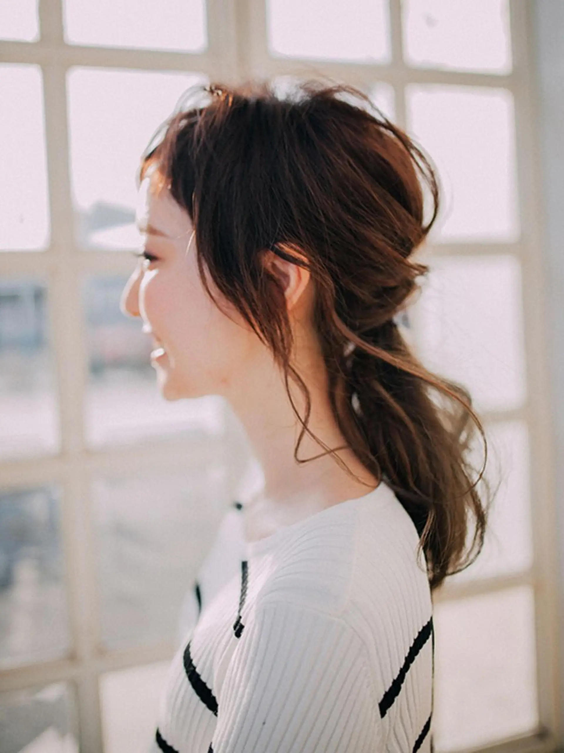 セミロング カラー ヘアカラー トリートメント 福島 浩司のヘアスタイル