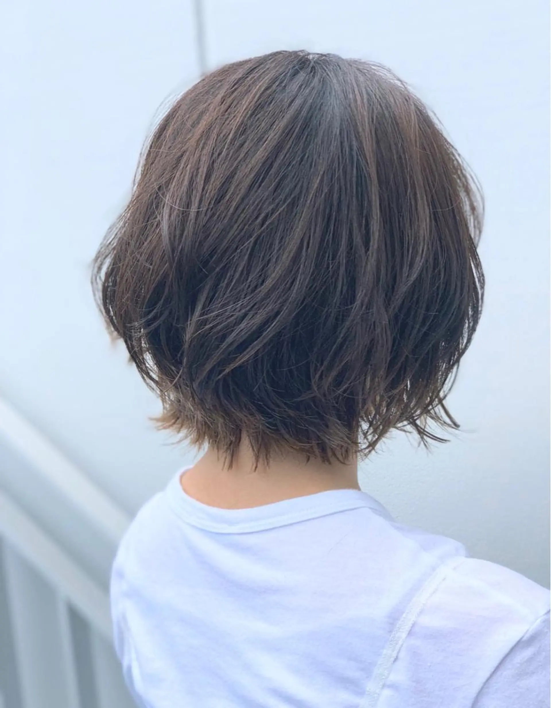 ミディアム カラー パーマ ショートボブ ボブ カット ヘッドスパ diarスタイリスト 山田のヘアスタイル