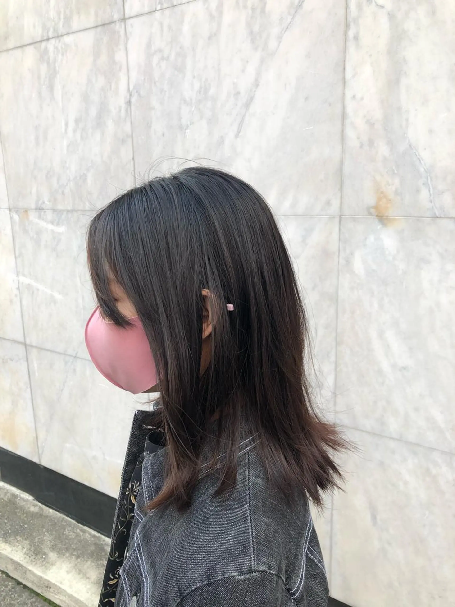 セミロング 安永 将悟のヘアスタイル