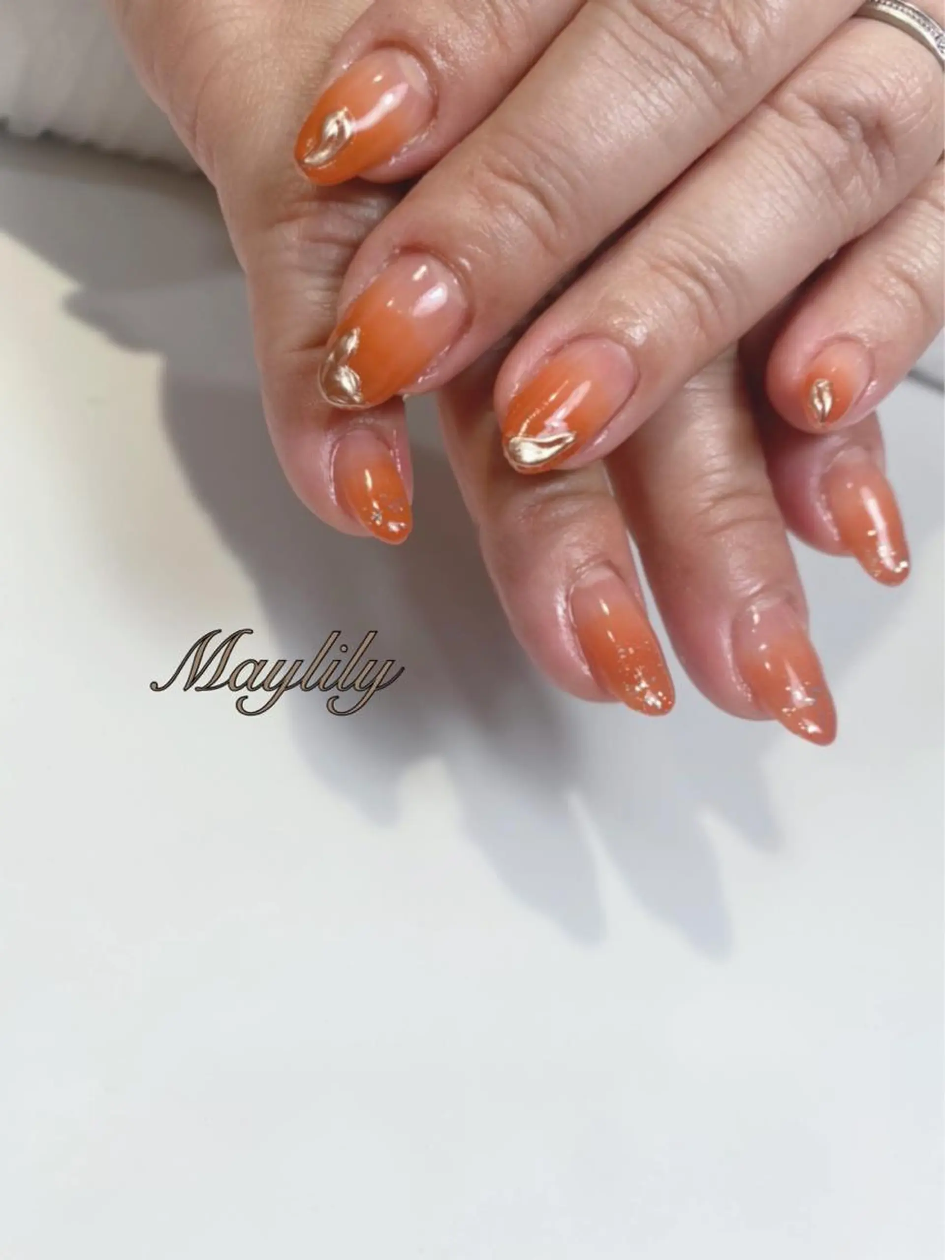 ネイル 持ち込み ハンドネイル Nail care salon Maylily所属・Nail salon Maylilyのネイルデザイン