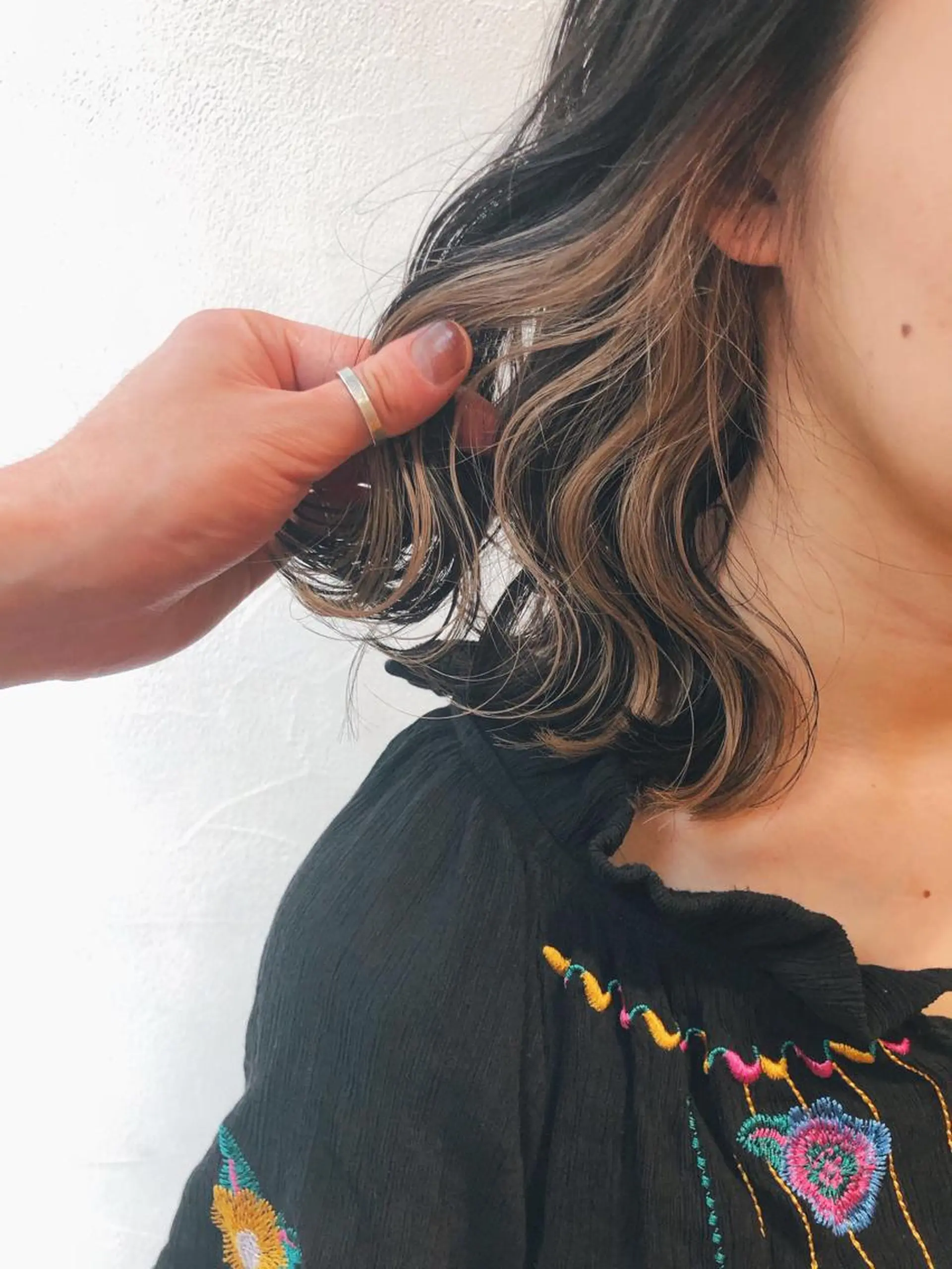 ミディアム カラー ベージュカラー メンズカット特化柏駅 徒歩3分LOUのヘアスタイル