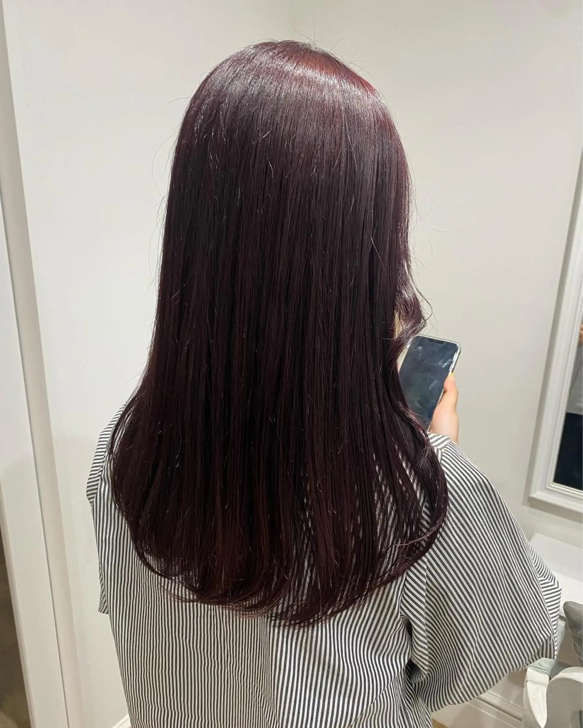 セミロング カラー 韓国×髪質改善カラー 💎hinaのヘアスタイル