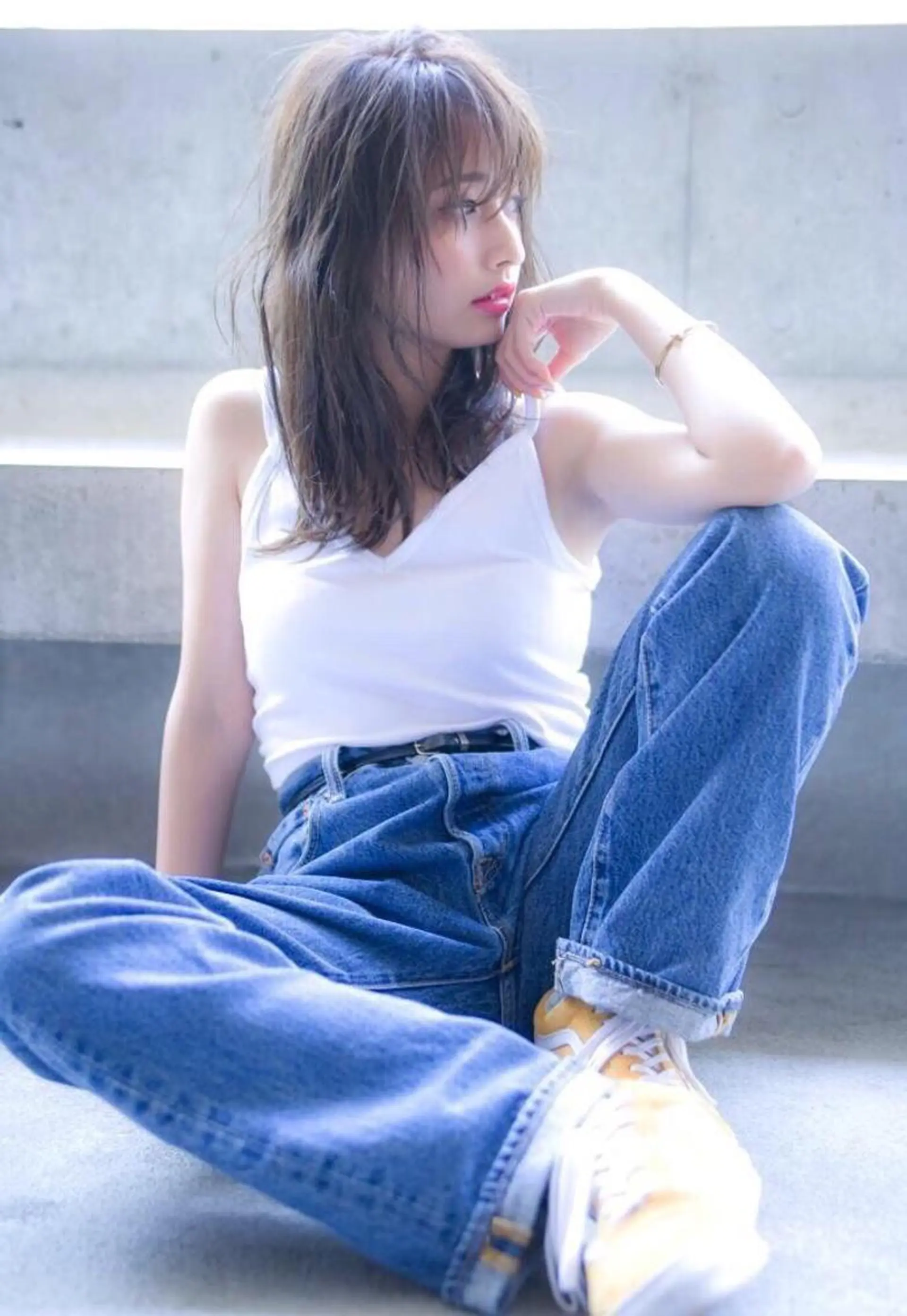 ロング IVE所属・ダブルカラー🤍 髪質改善／原島のヘアスタイル