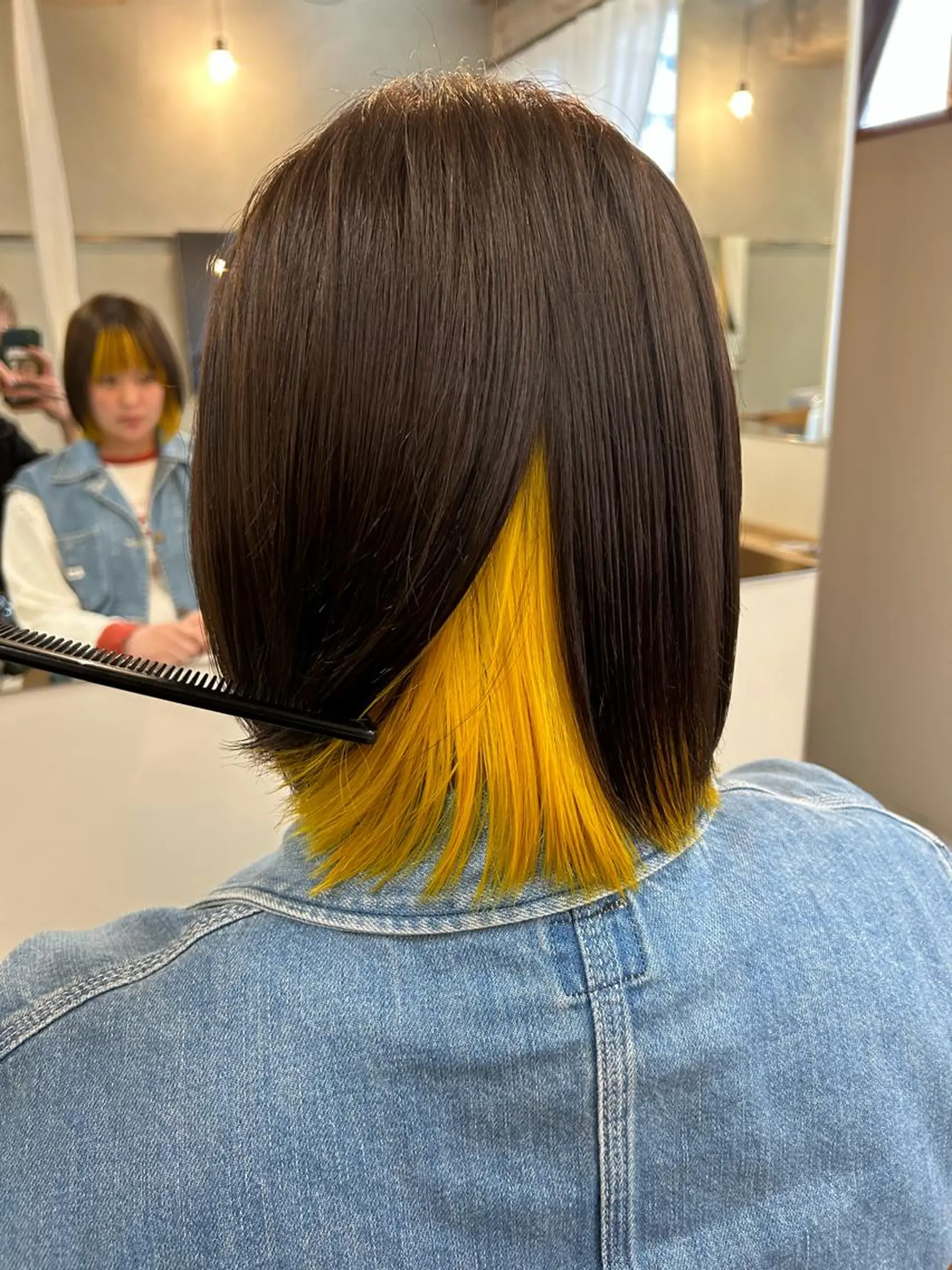 ミディアム カラー カット ヘアカラー トリートメント 名古屋/伏見/花屋 併設/不破新のヘアスタイル