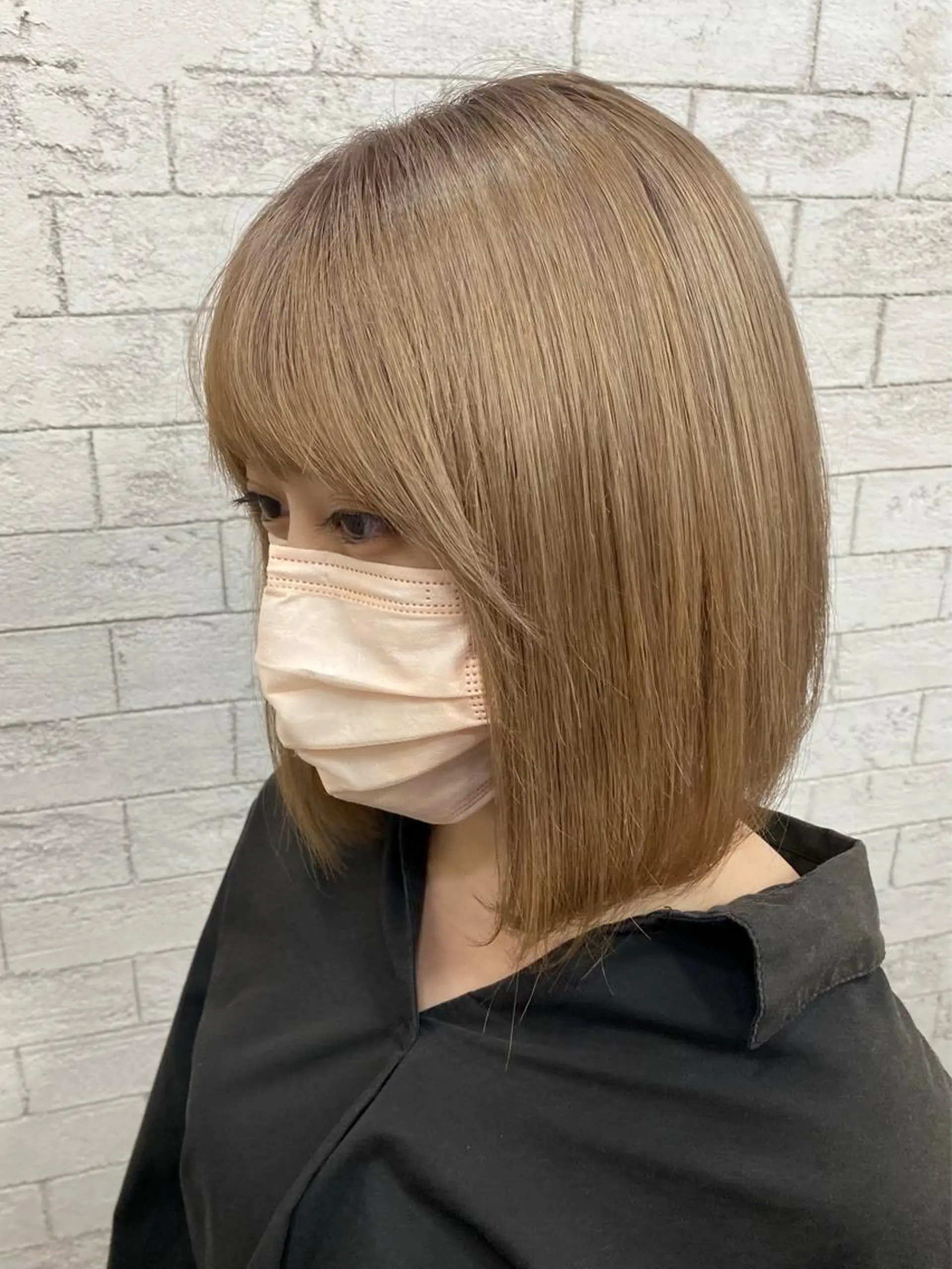 ショート カラー ベージュカラー ホワイト/店長/カラ ー講師/錦糸町/岩崎のヘアスタイル