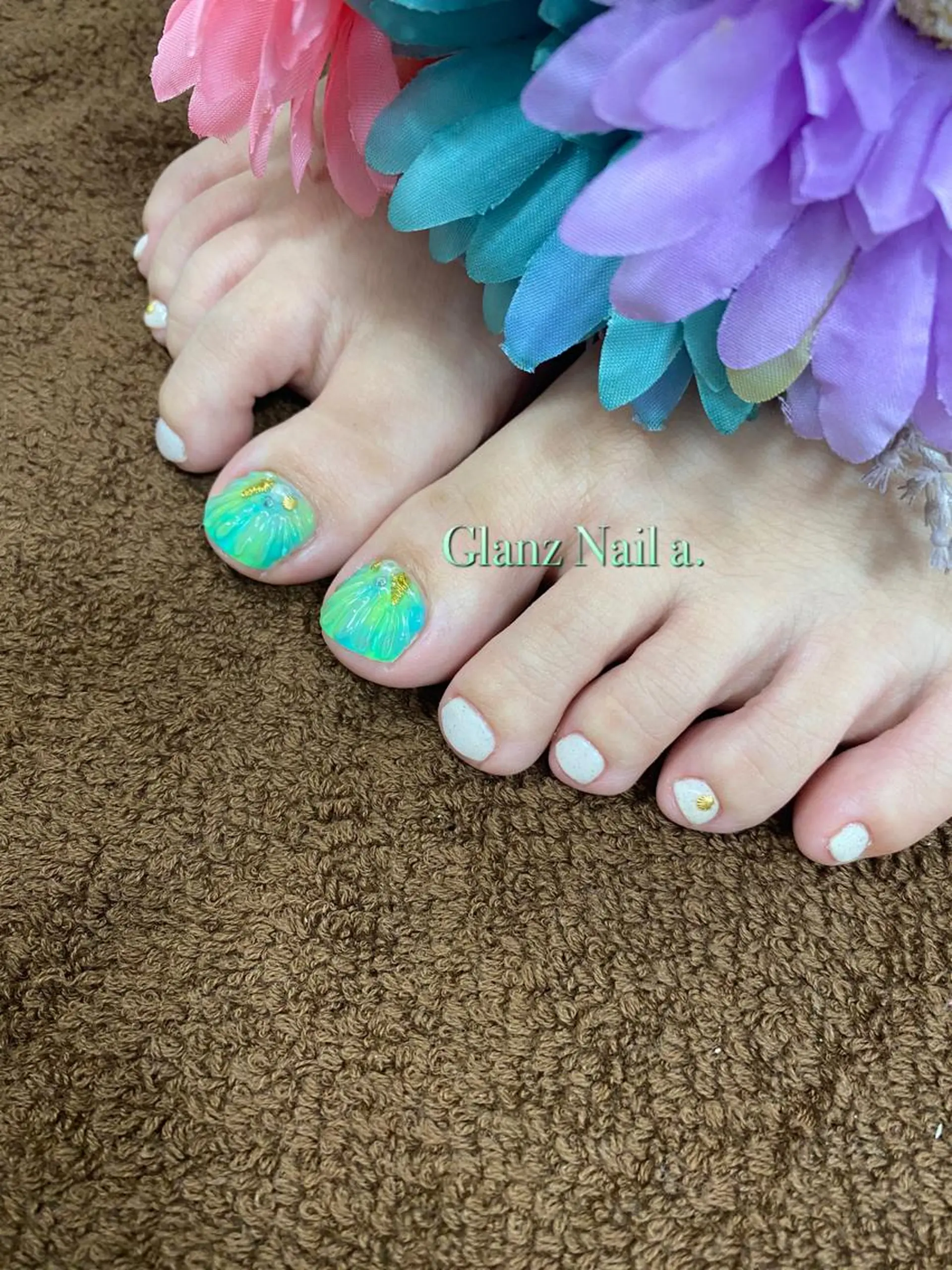 ネイル フットネイル Glanz  Nail aのネイルデザイン