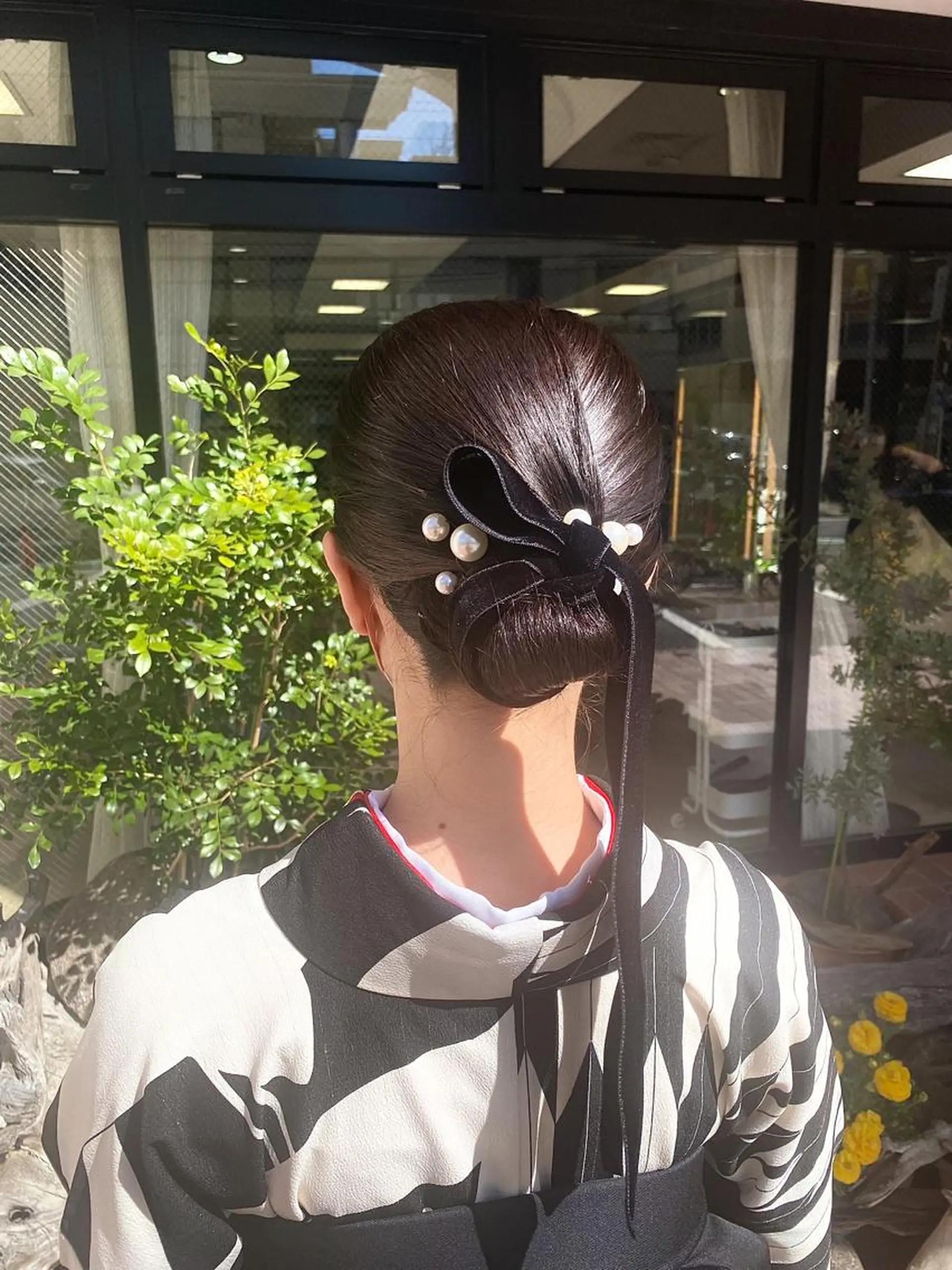 ヘアアレンジ 卒業式のヘアスタイル 暖色カラー /ヘアアレンジ/花鈴のヘアスタイル