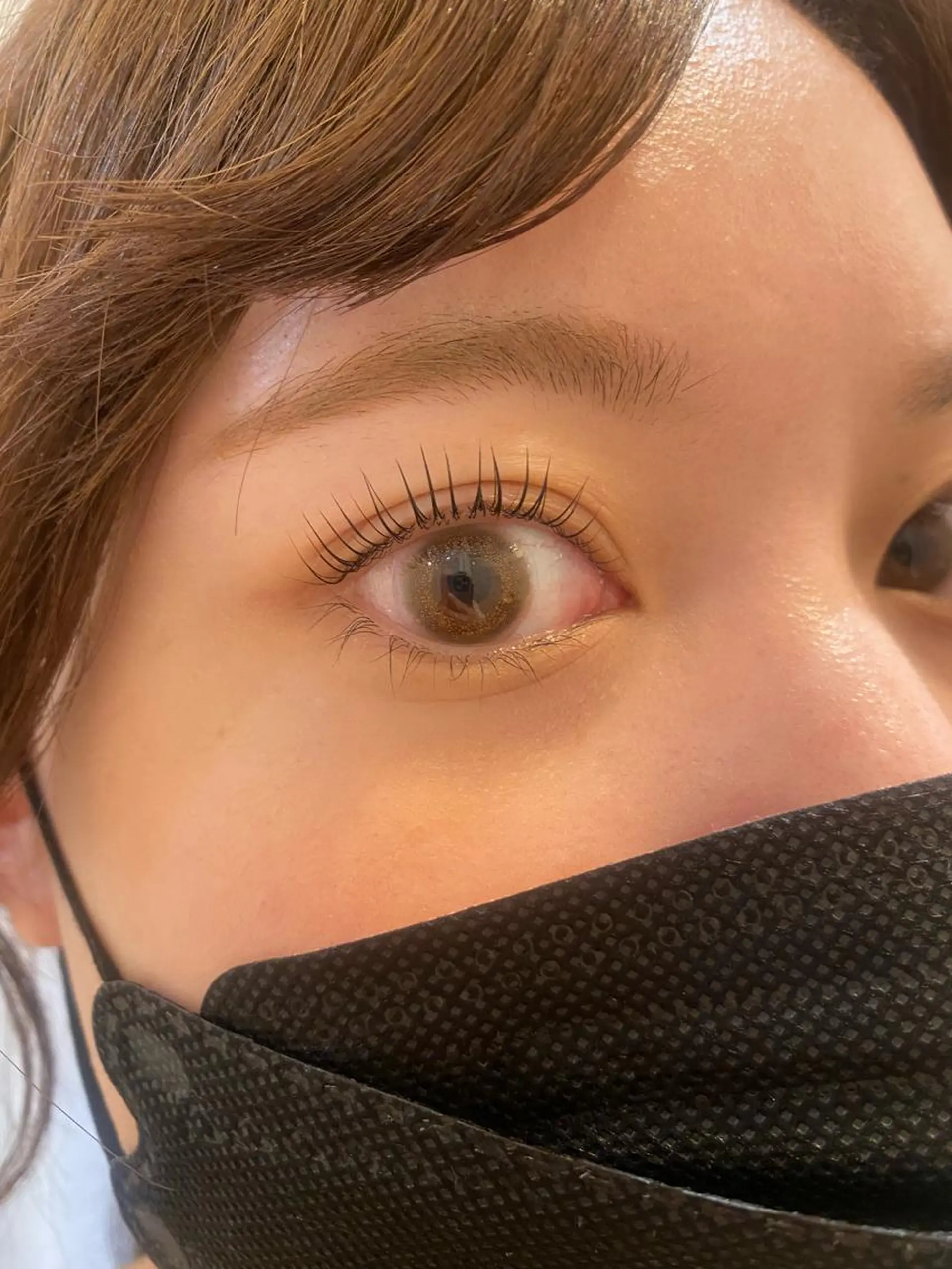 マツエク・マツパ マツパ ブリーチなしカラー ダブルカラーエクステのヘアスタイル