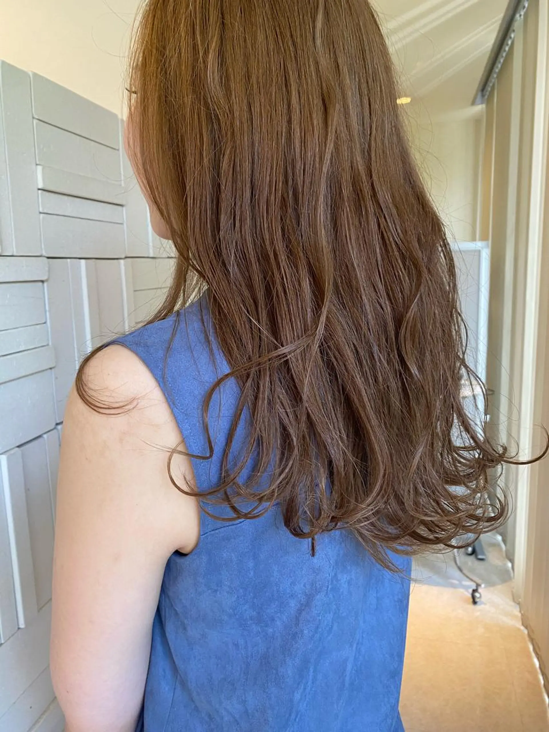 ロング カラー ベージュカラー 韓国風ハッシュカット 🇰🇷オリーブ職人のヘアスタイル