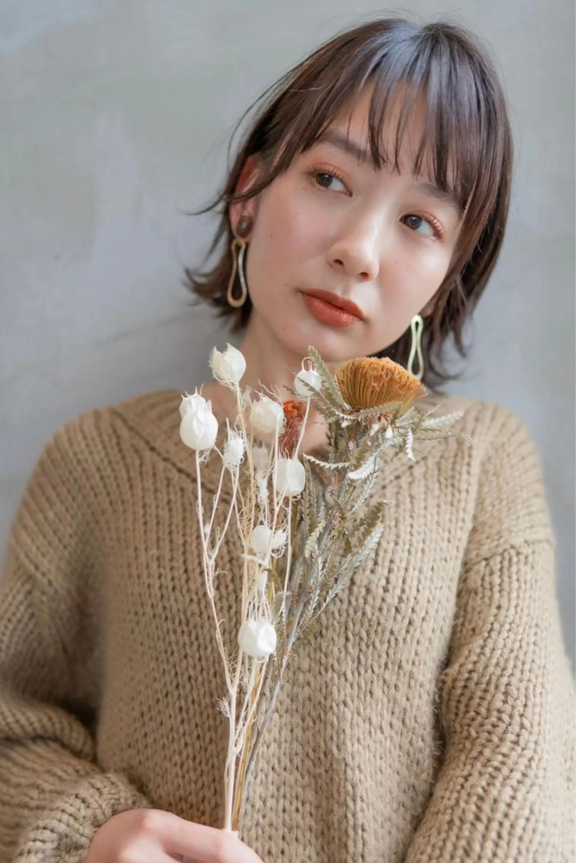 セミロング カット ヘアカラー トリートメント 顔周りcut・ご相談 ＝新宿しずく🇰🇷のヘアスタイル