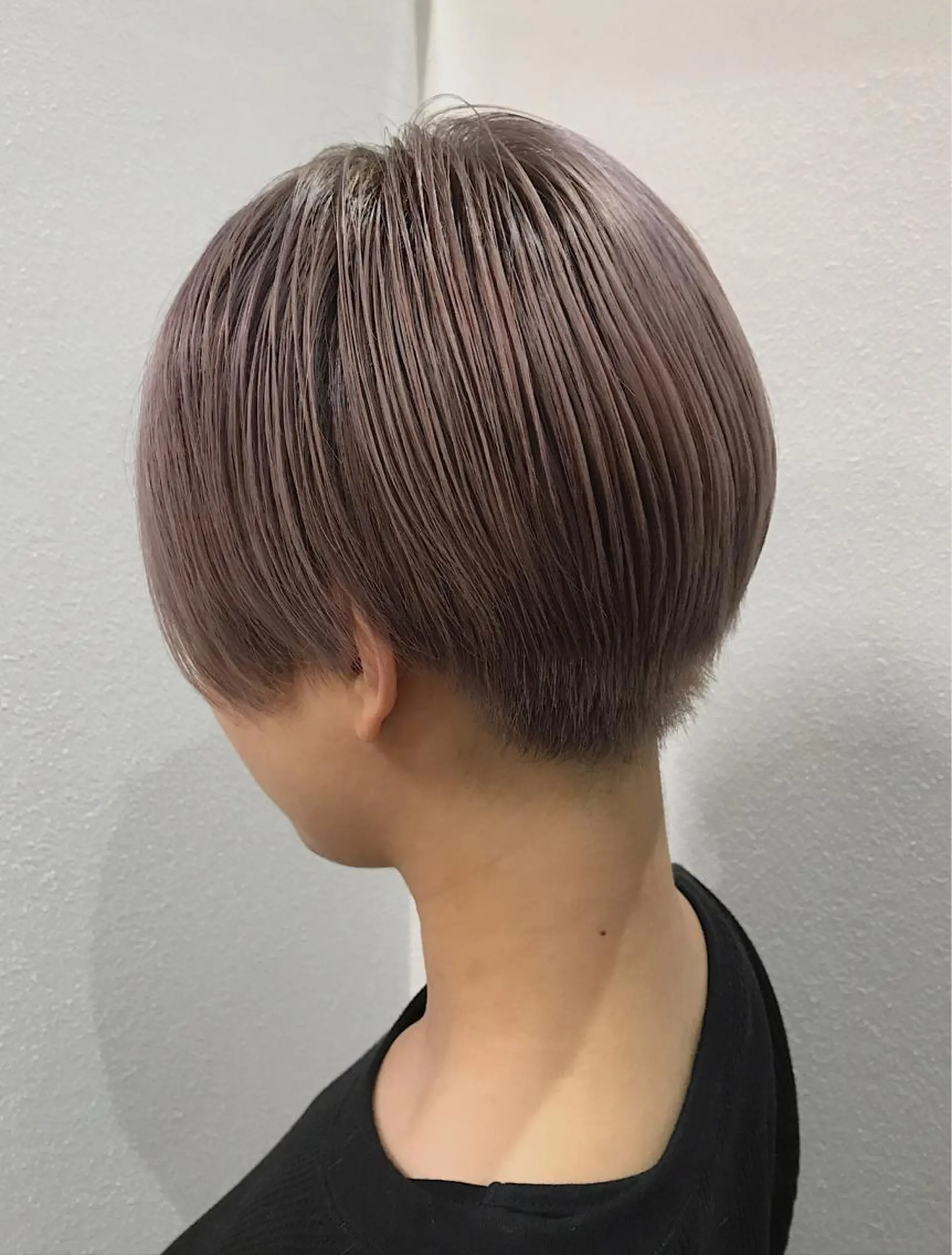 ショート カラー ベージュカラー ピンクカラー ピンクベージュ lani 天神大名/ブリーチのヘアスタイル