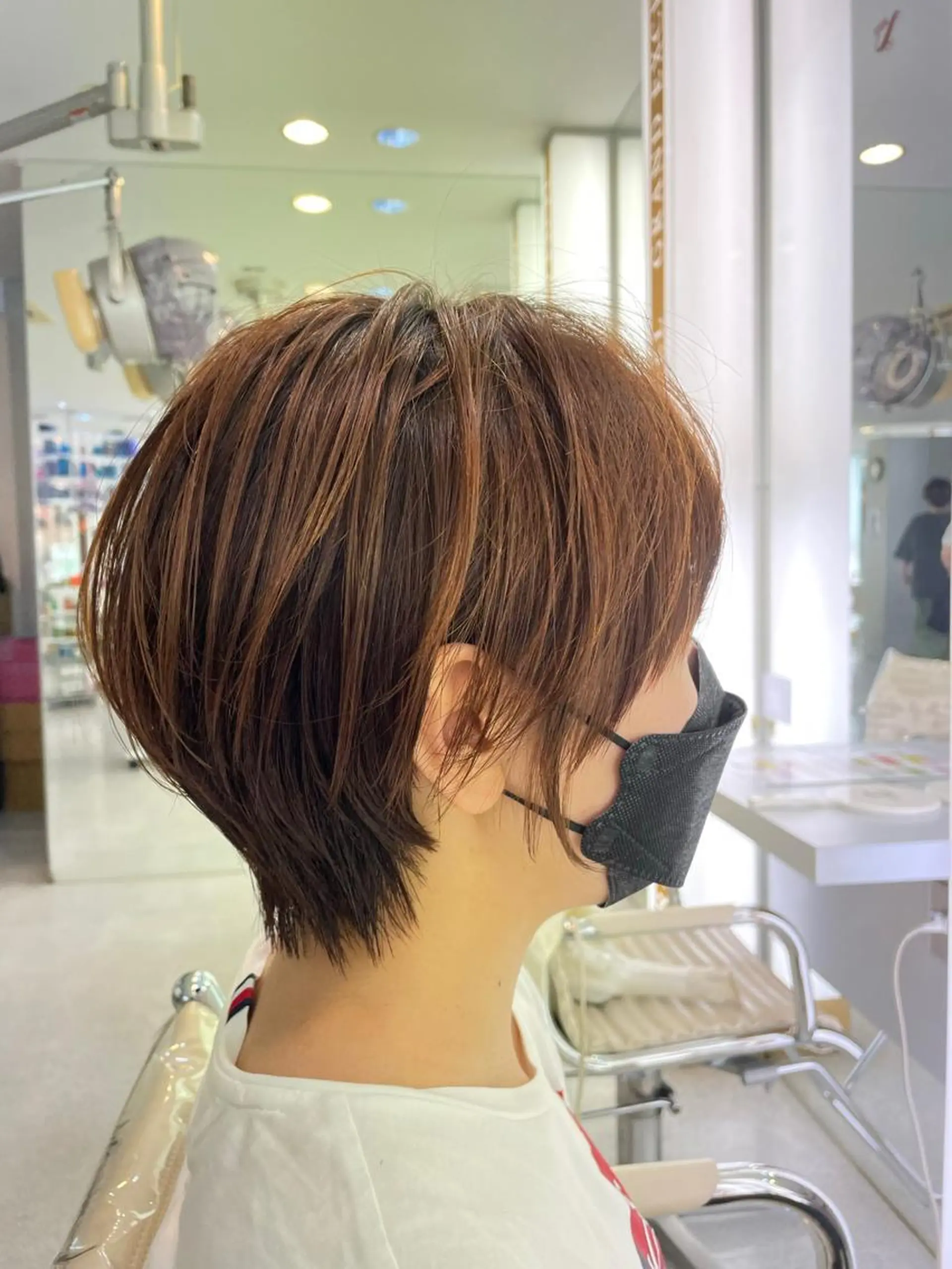 ショート Ms.CHARM【ミズチャーム】所属・韓国/レイヤーカット 顔周り/廣瀬達哉のヘアスタイル