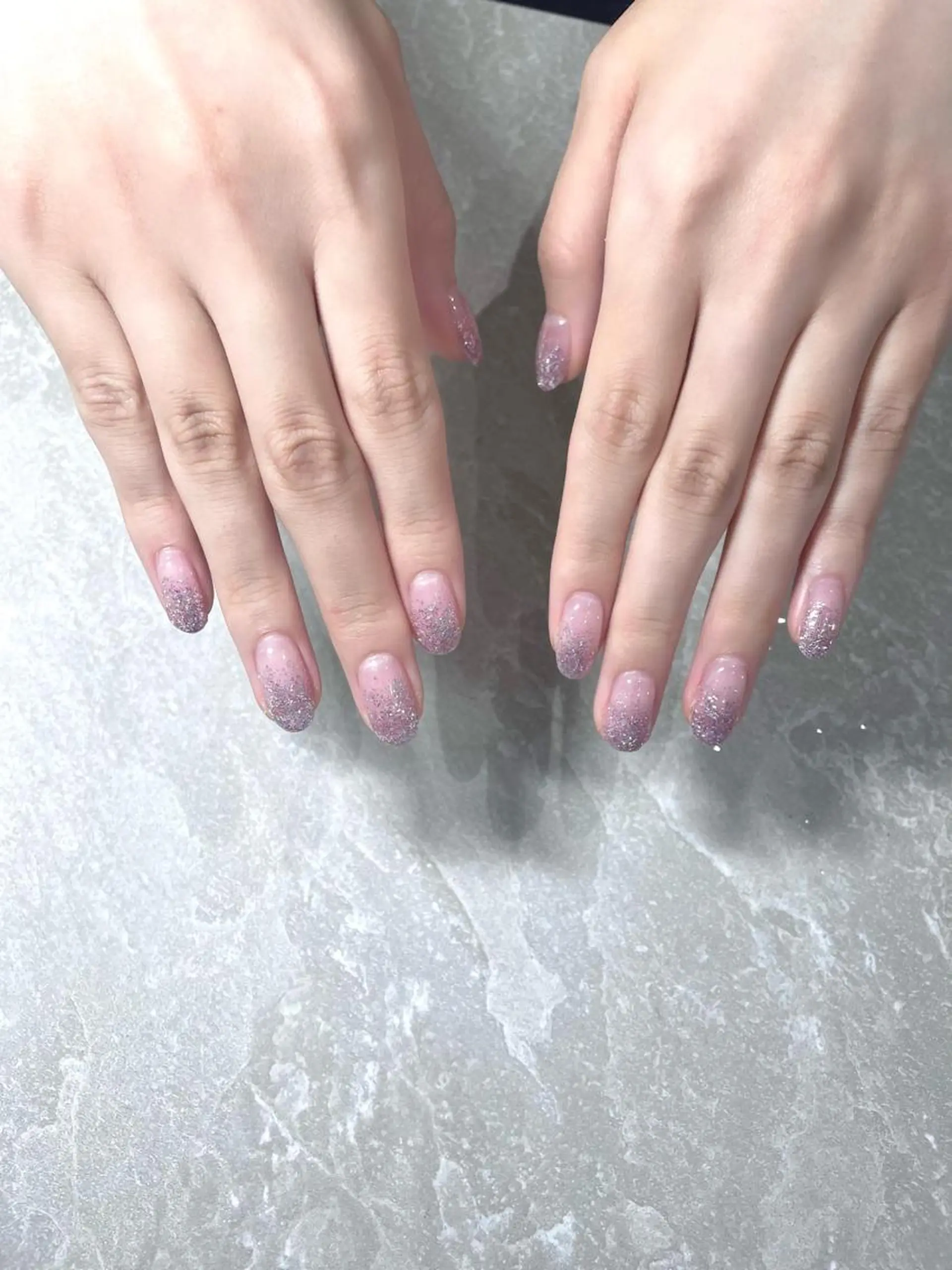 ネイル グラデーション ラメ(グリッター) ラメグラデーション LINXS aosaのネイルデザイン