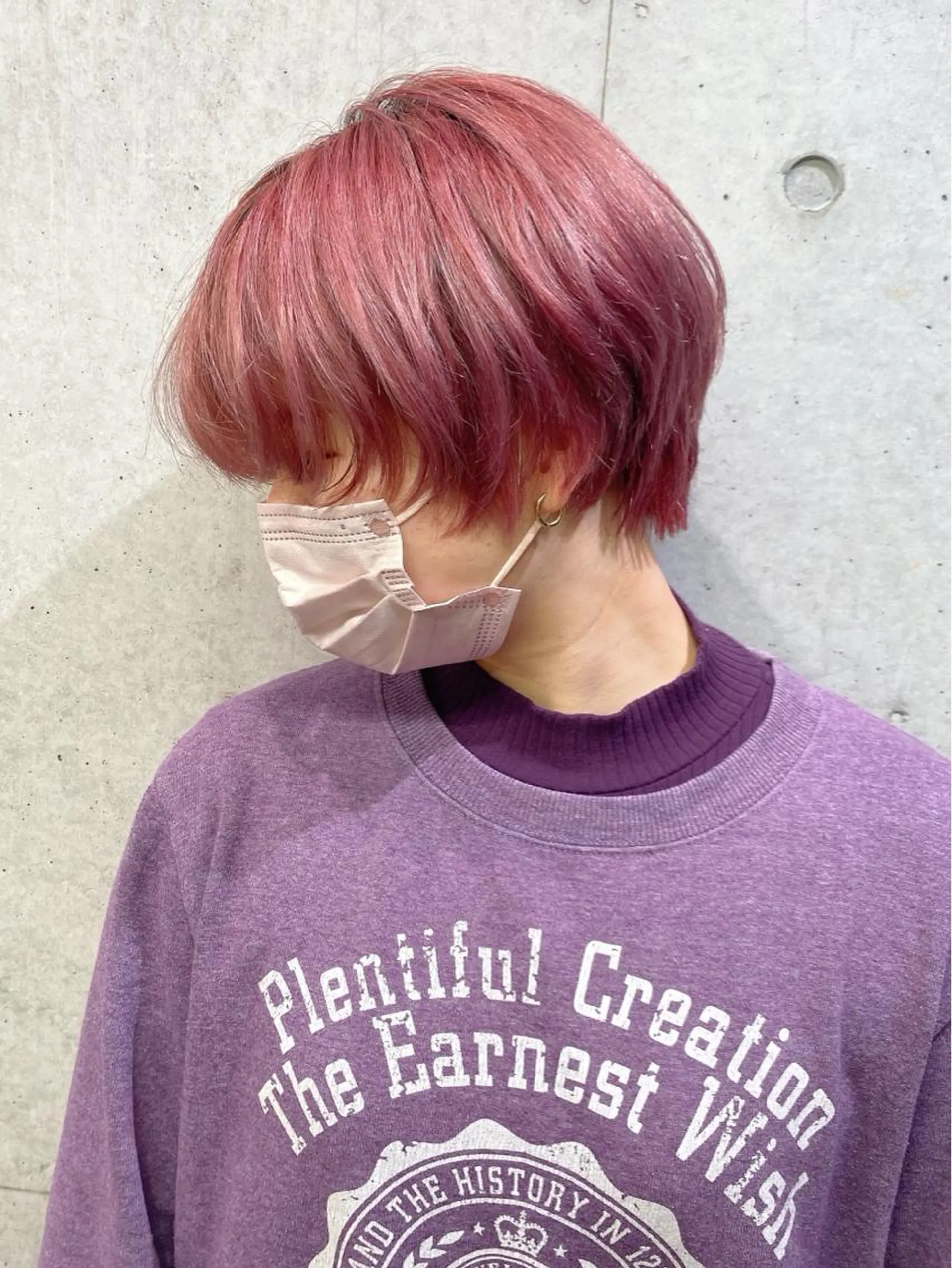 ショート カラー ピンクカラー kaho🧸 / 大人styleのヘアスタイル