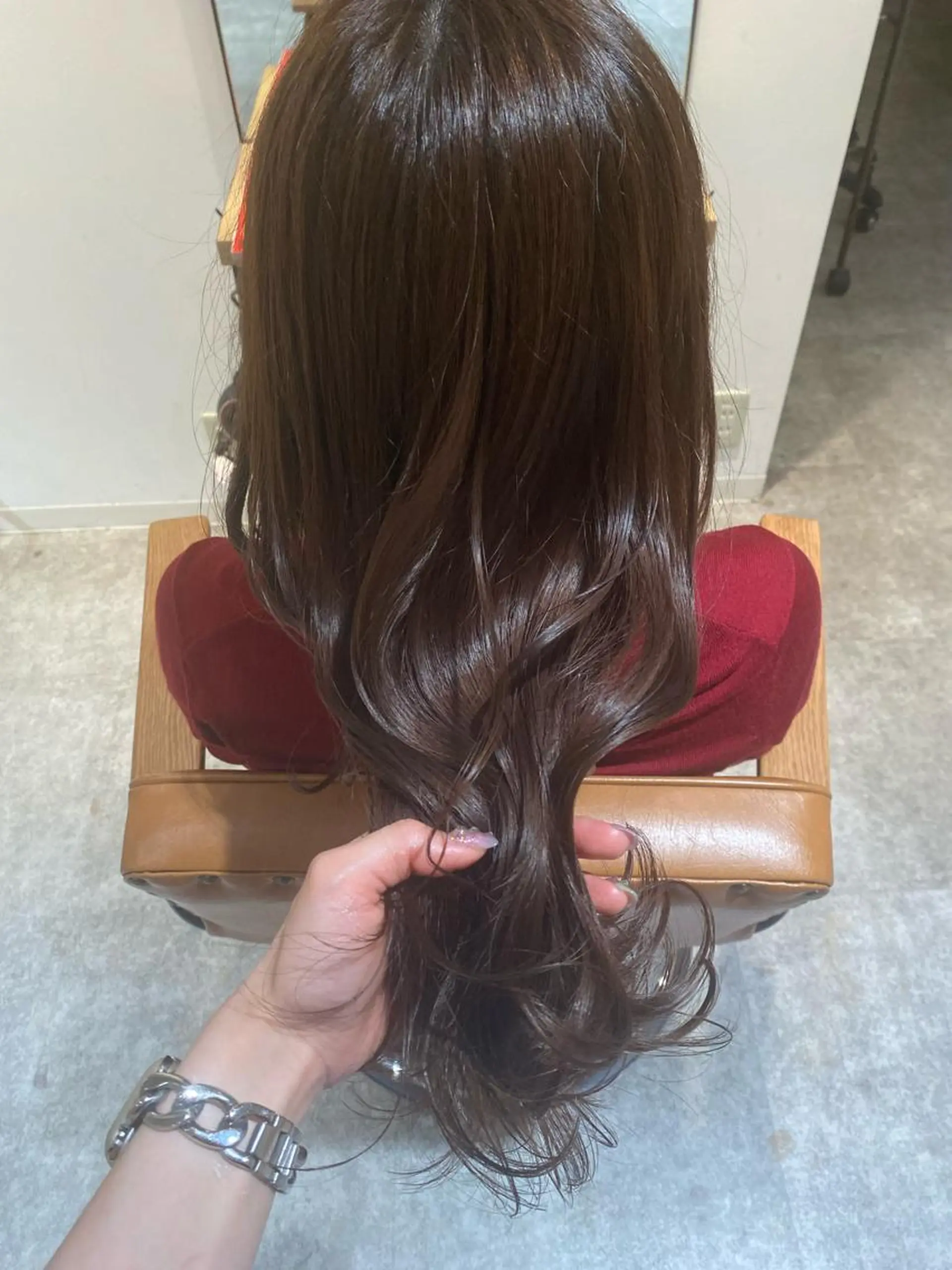 ロング カラー グレージュ ピンクカラー オスズ 🎀´-のヘアスタイル