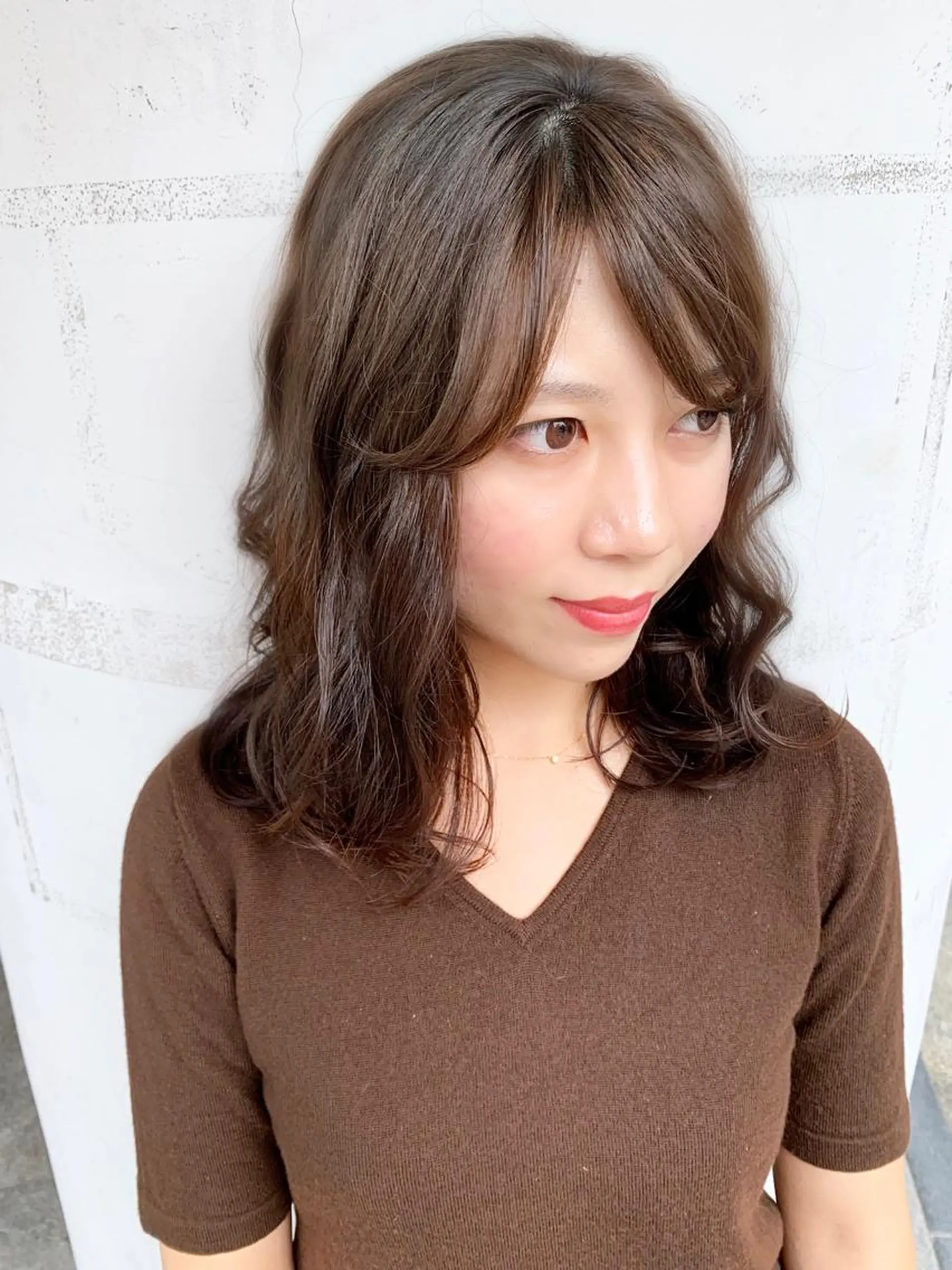 ミディアム ヘアアレンジ オチ ハナのヘアスタイル