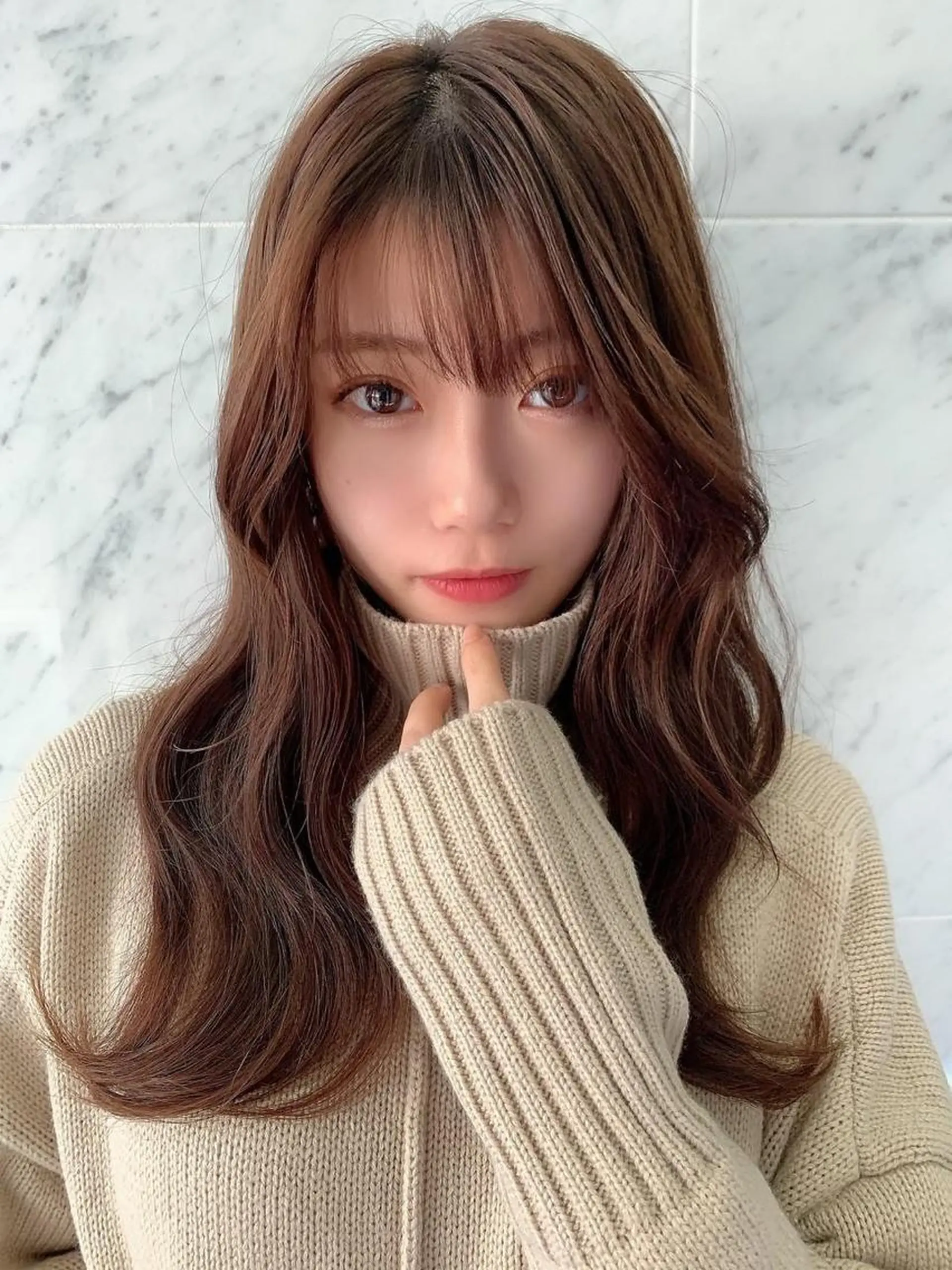 ロング レイヤーカット ヘアカラー トリートメント 韓国ヘア/髪質改善 /Harunaのヘアスタイル