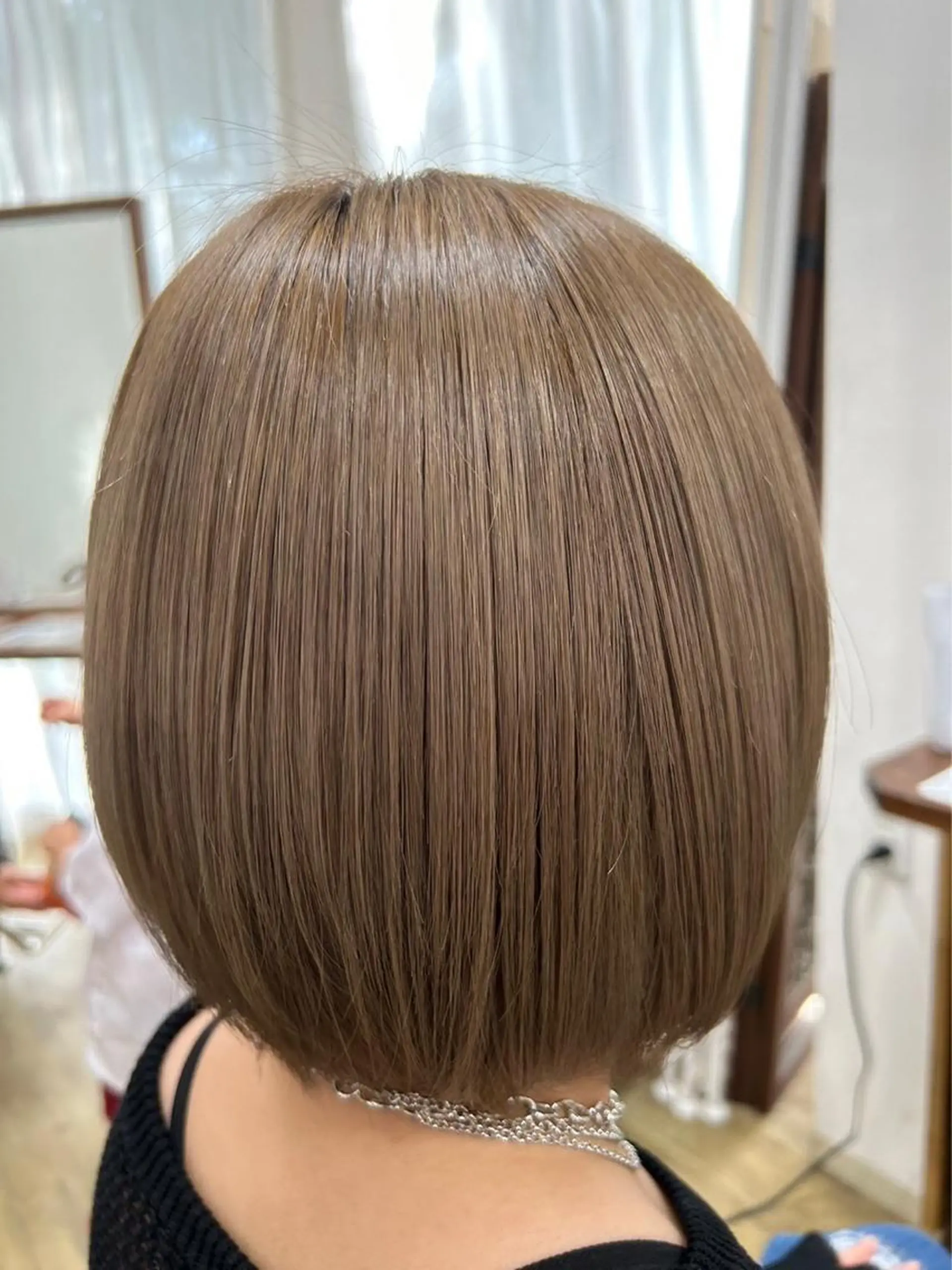 ミディアム 縮毛矯正 トリートメント カット 縮毛矯正 トリートメント 篠原 侑作のヘアスタイル