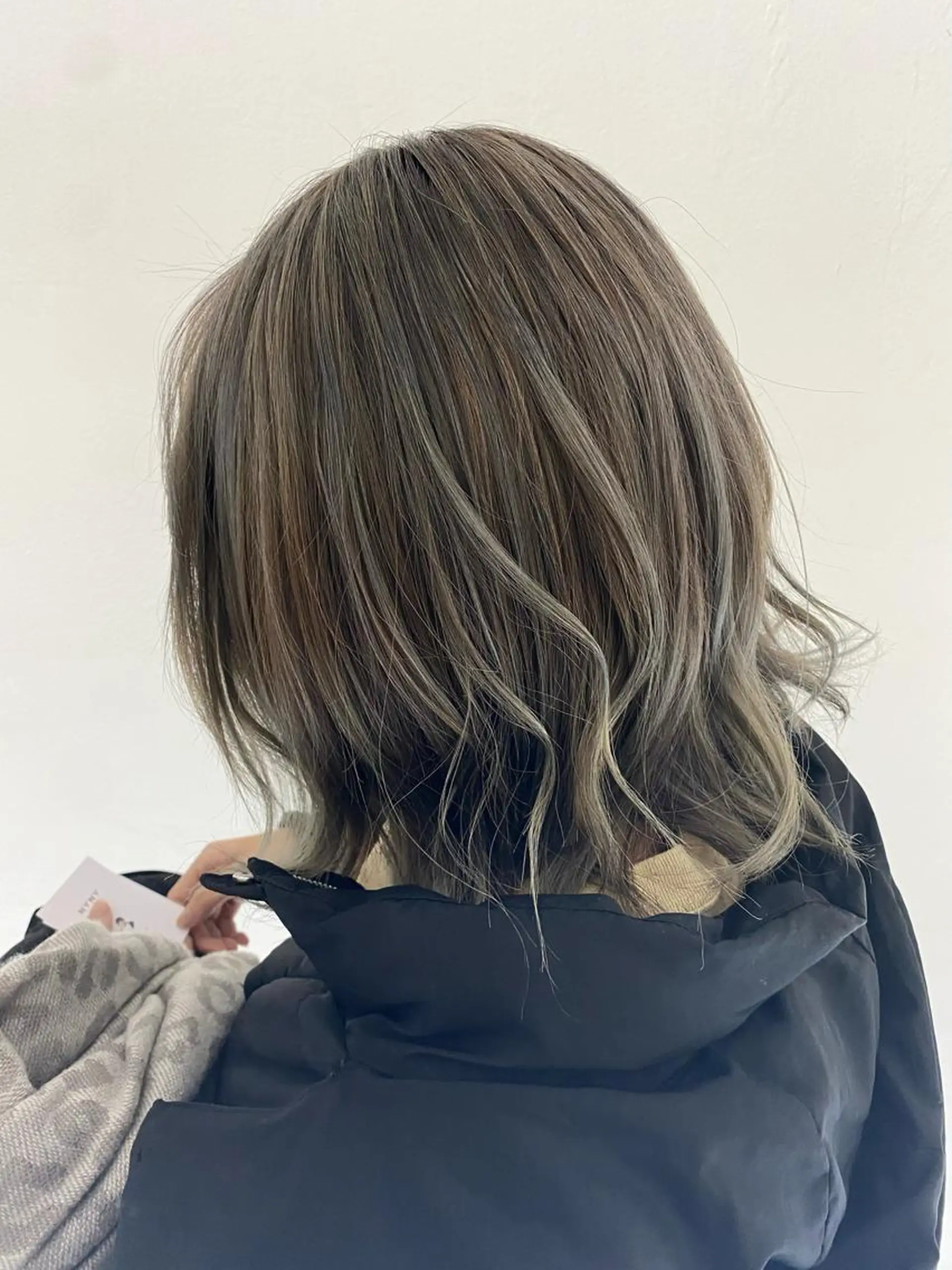 ミディアム カラー ハイライトカラー ハイライト 柳澤 和也のヘアスタイル