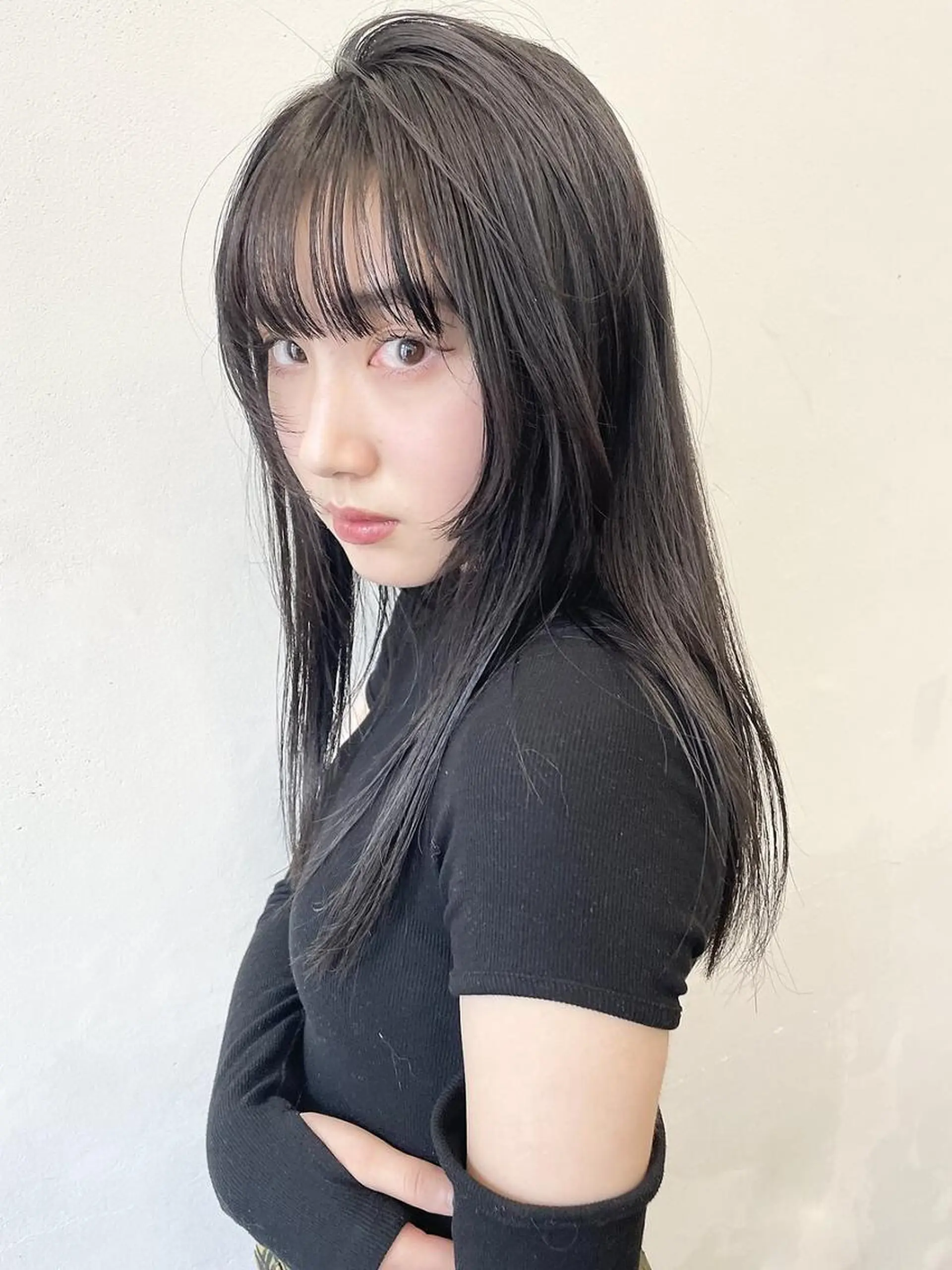 セミロング カラー カット 縮毛矯正 トリートメント ダブルカラー/ -KOKO-本八幡のヘアスタイル