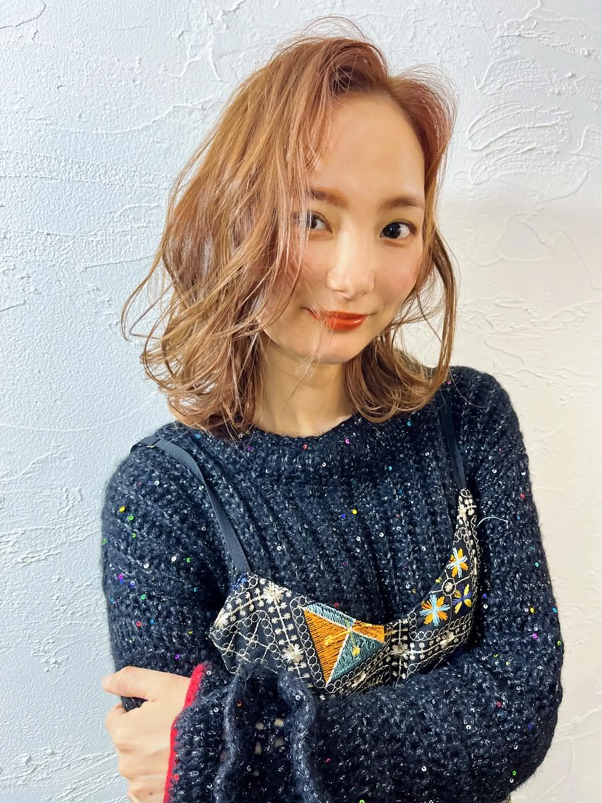 ミディアム i'll 髪質改善 淀屋橋 大阪【イル】所属・エクステ/ブリーチ tasukuのヘアスタイル