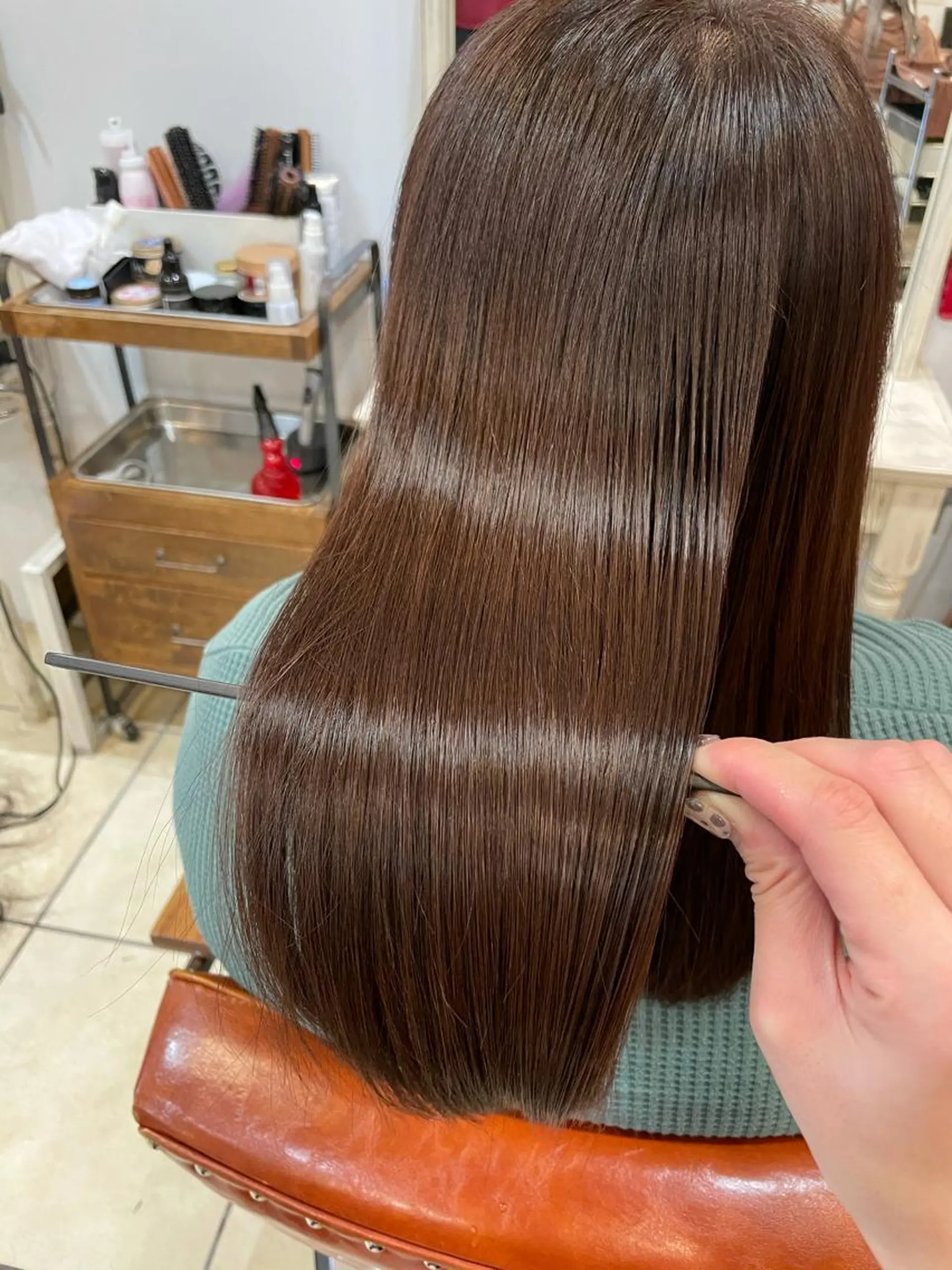 セミロング カラー トリートメント ＼脱・うねり& 広がり／gite菊のヘアスタイル