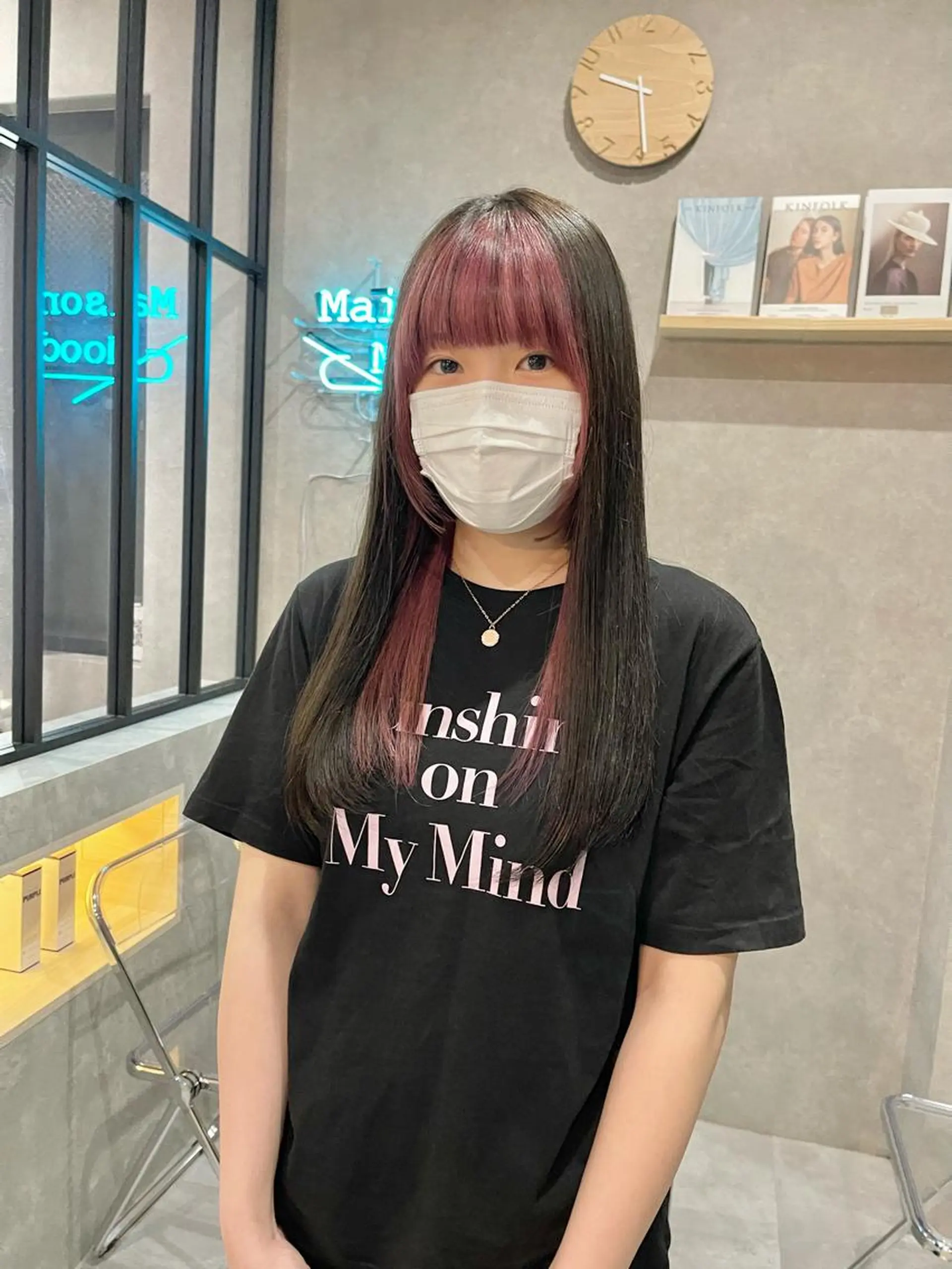 セミロング カラー ヘアカラー mood tatemachiのヘアスタイル